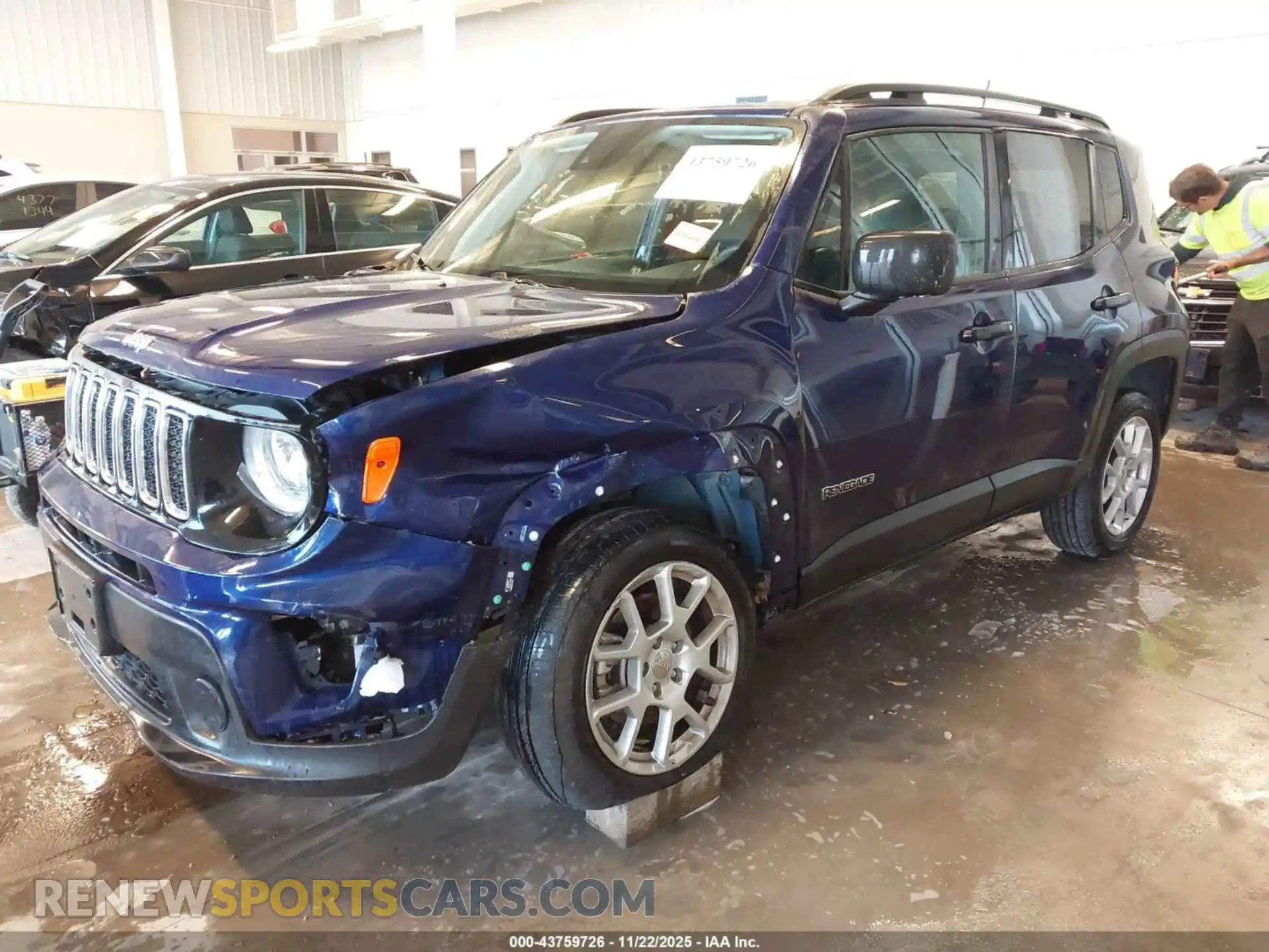 2 Photograph of a damaged car ZACNJDAB3MPM47381 JEEP RENEGADE 2021