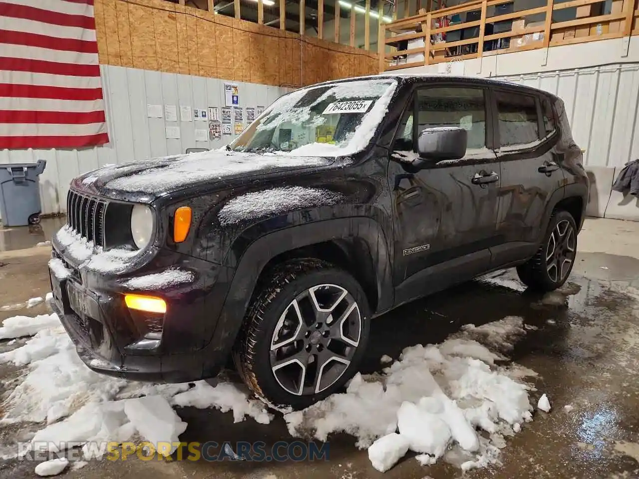 1 Photograph of a damaged car ZACNJDAB3MPN33984 JEEP RENEGADE 2021