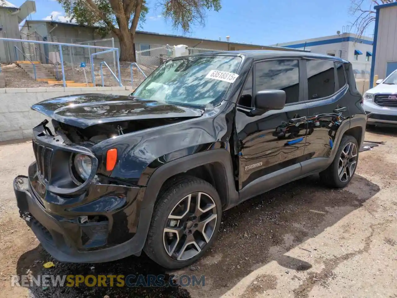 1 Photograph of a damaged car ZACNJDAB4MPM67297 JEEP RENEGADE 2021