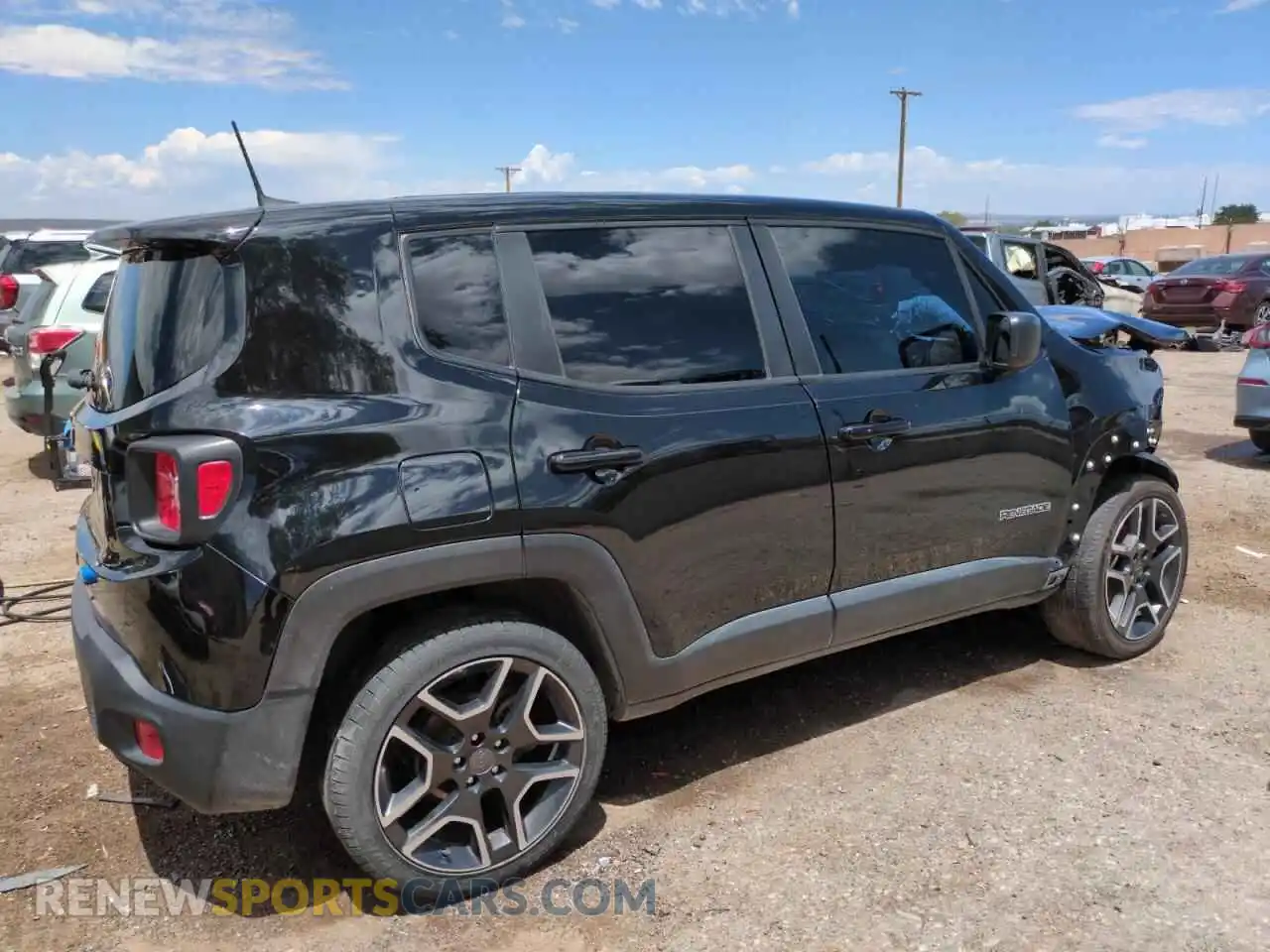 3 Photograph of a damaged car ZACNJDAB4MPM67297 JEEP RENEGADE 2021