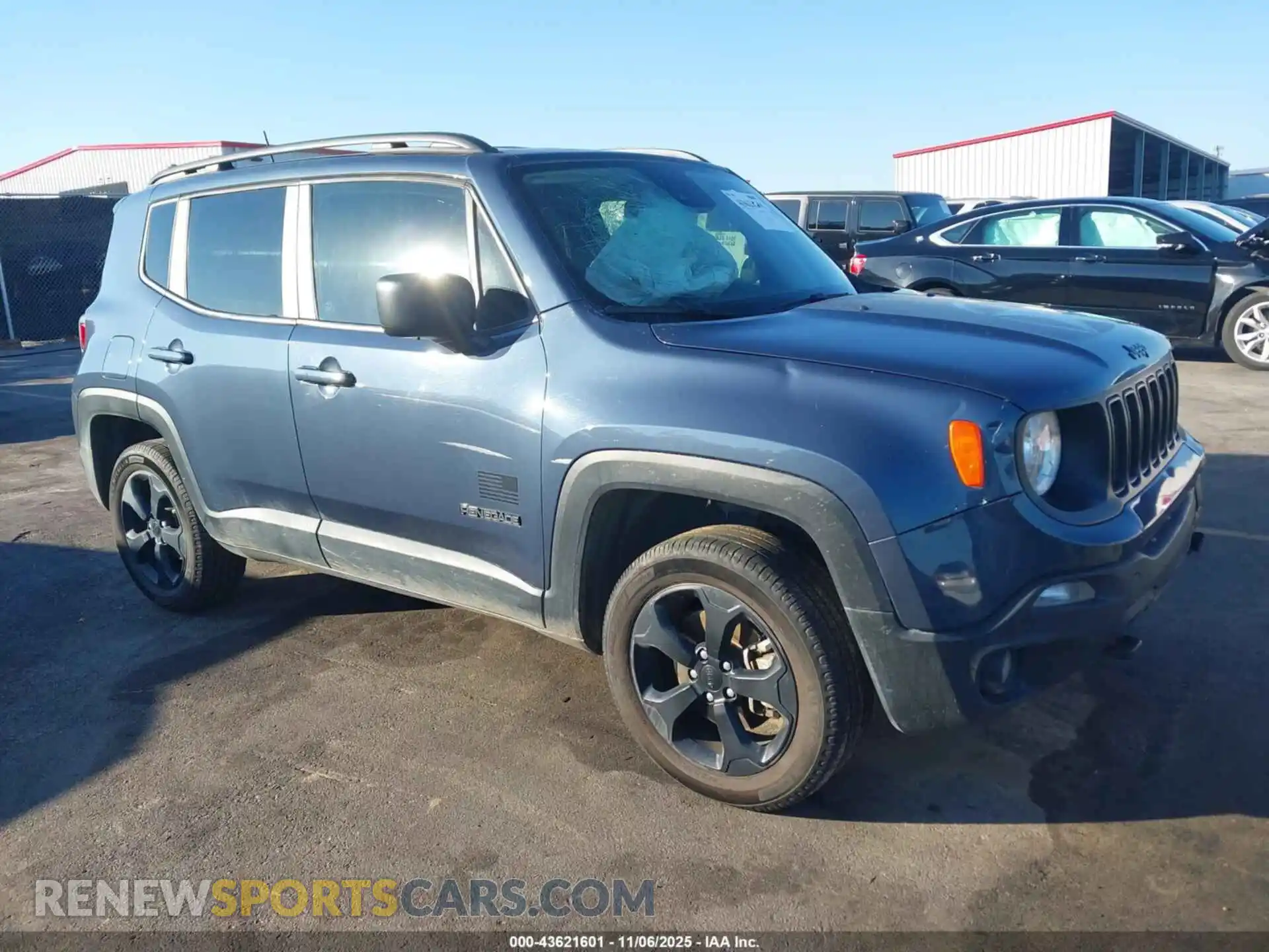1 Photograph of a damaged car ZACNJDAB4MPN12528 JEEP RENEGADE 2021