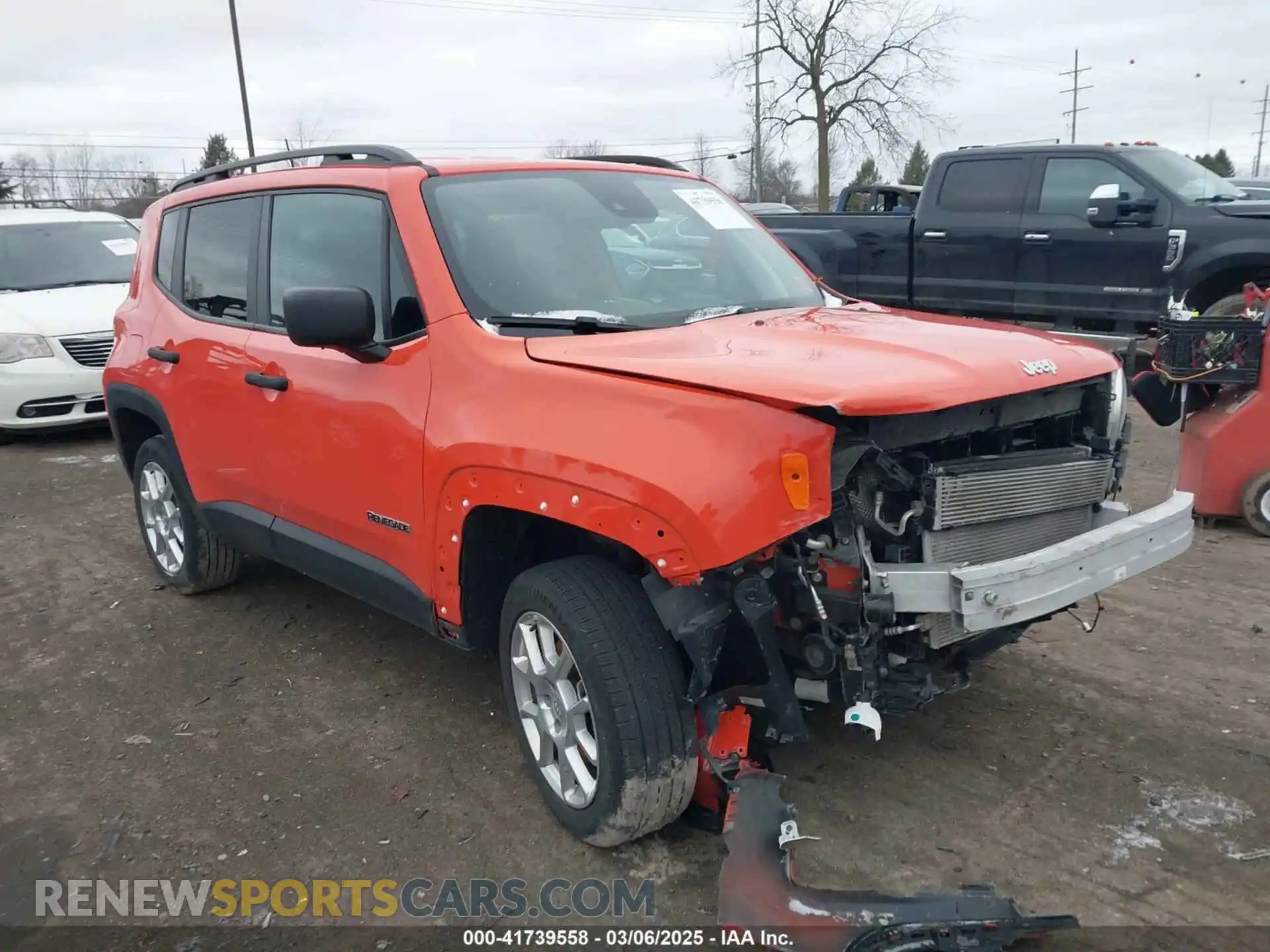 1 Photograph of a damaged car ZACNJDAB4MPN34528 JEEP RENEGADE 2021