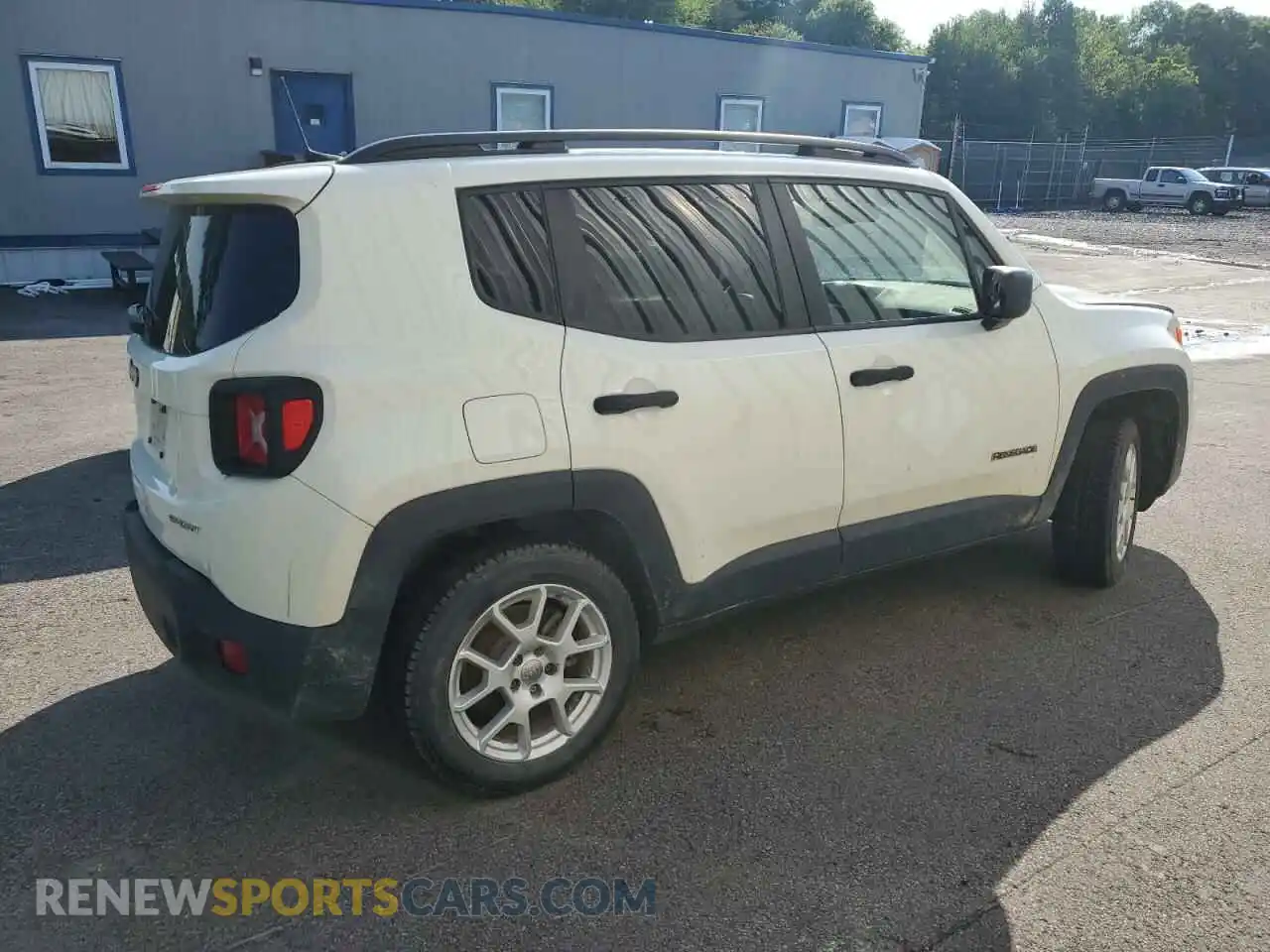 3 Photograph of a damaged car ZACNJDAB5MPM20778 JEEP RENEGADE 2021