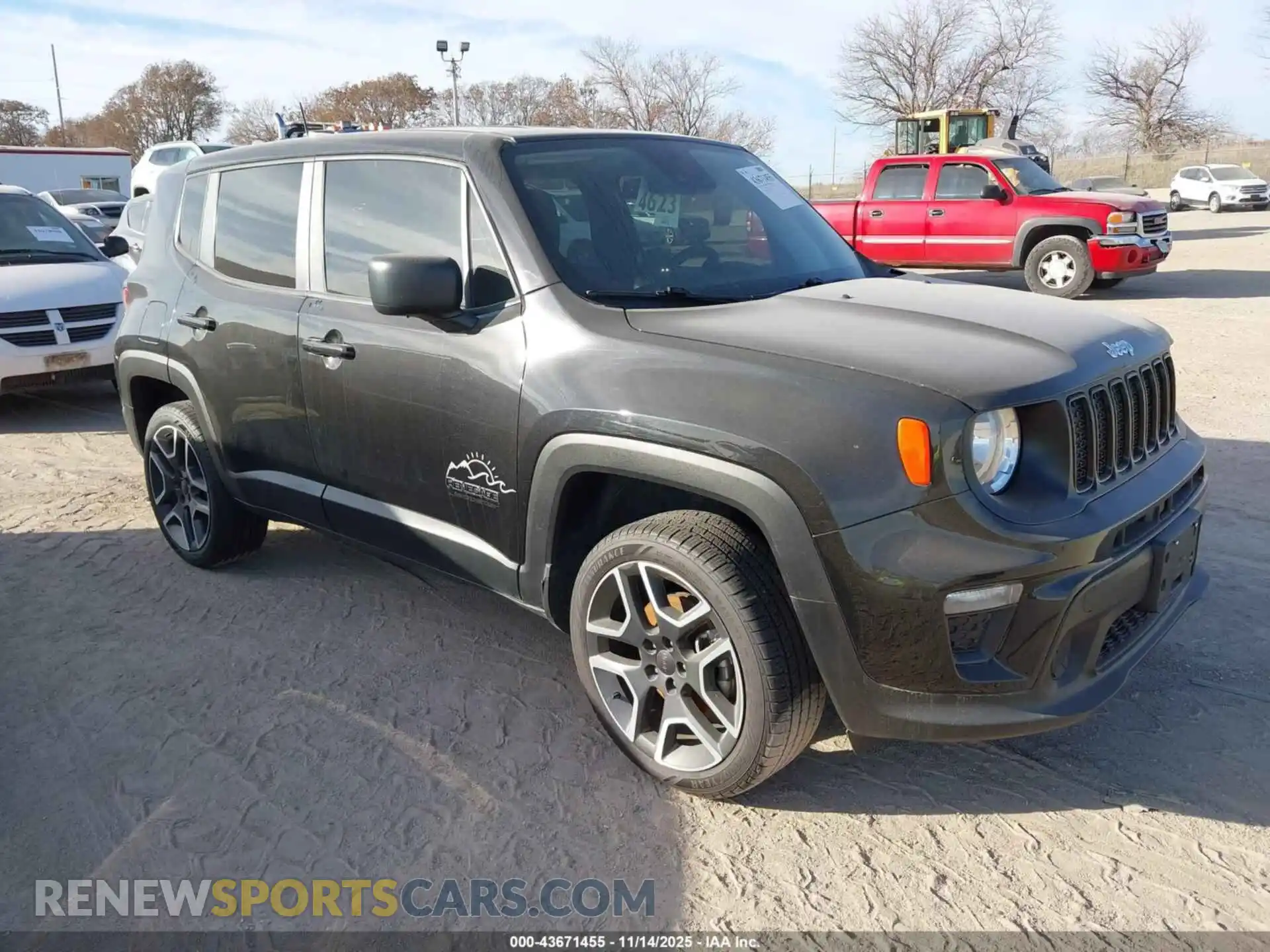 1 Photograph of a damaged car ZACNJDAB5MPM32283 JEEP RENEGADE 2021