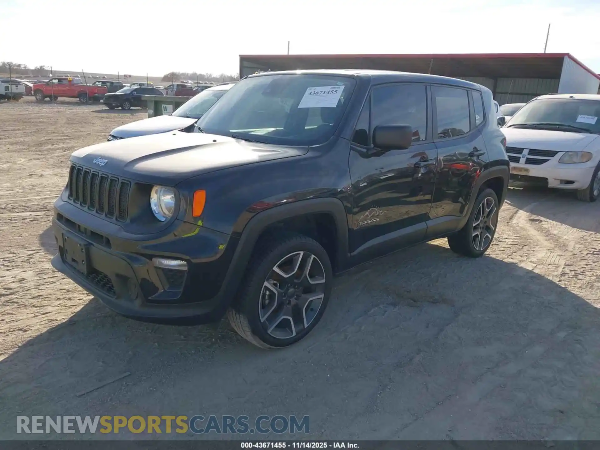 2 Photograph of a damaged car ZACNJDAB5MPM32283 JEEP RENEGADE 2021