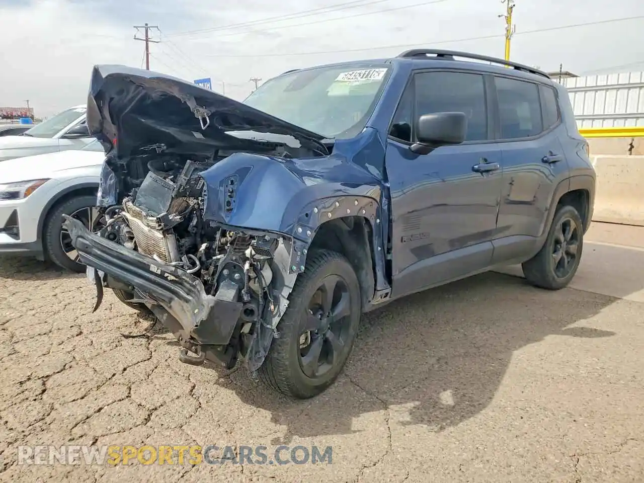 1 Photograph of a damaged car ZACNJDAB5MPM96369 JEEP RENEGADE 2021