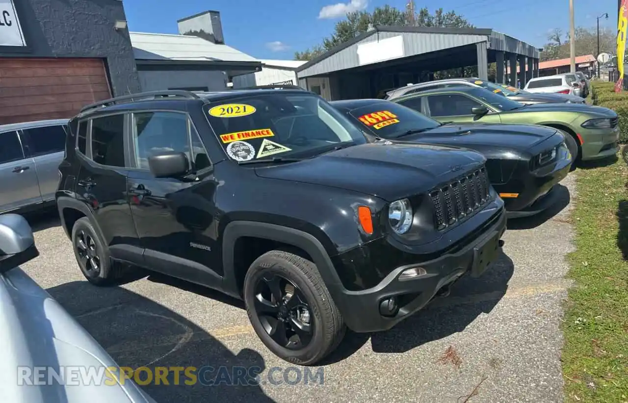 1 Photograph of a damaged car ZACNJDAB5MPN08584 JEEP RENEGADE 2021