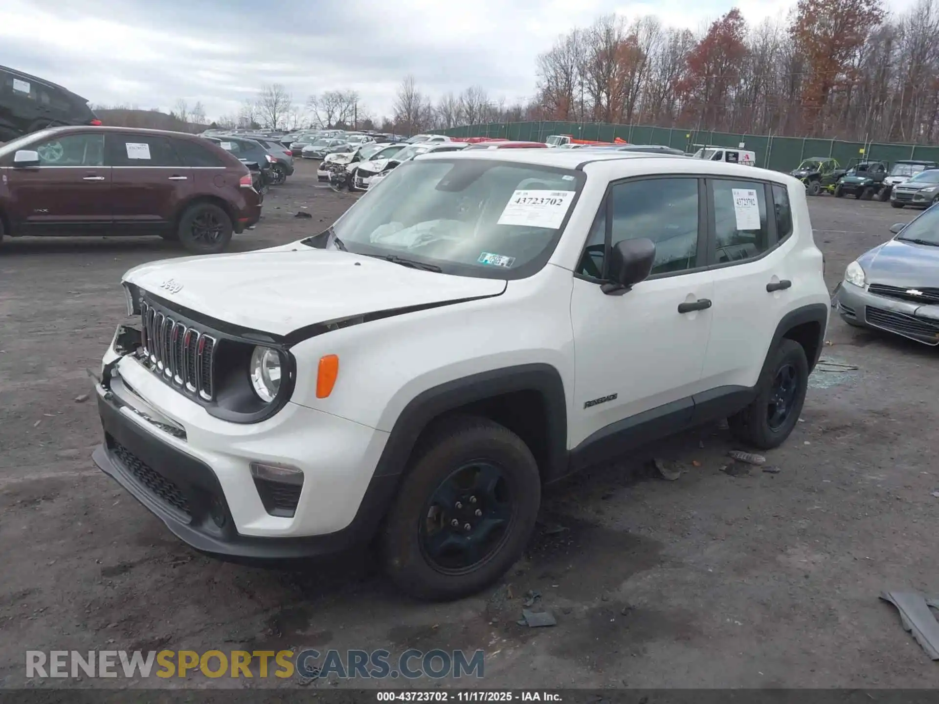2 Photograph of a damaged car ZACNJDAB5MPN16832 JEEP RENEGADE 2021