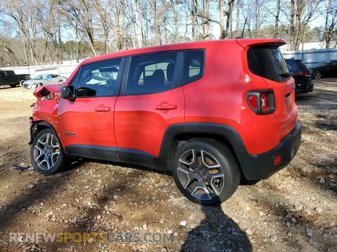 2 Photograph of a damaged car ZACNJDAB6MPM22488 JEEP RENEGADE 2021