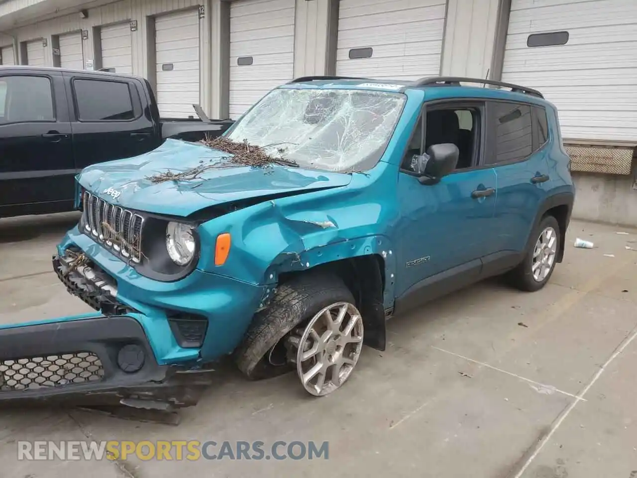 1 Photograph of a damaged car ZACNJDAB6MPM32261 JEEP RENEGADE 2021