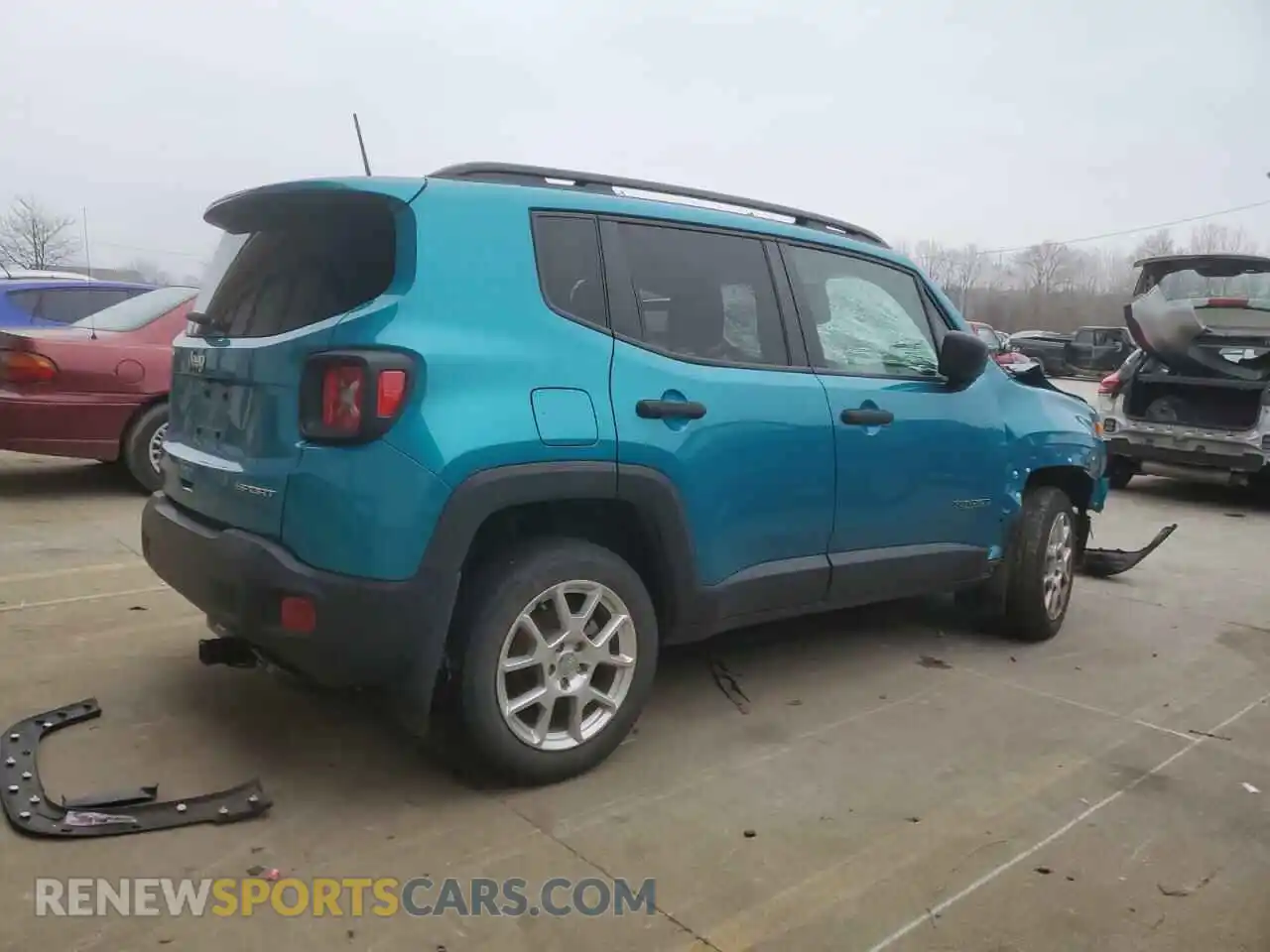 3 Photograph of a damaged car ZACNJDAB6MPM32261 JEEP RENEGADE 2021