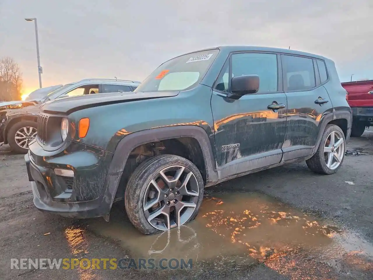 1 Photograph of a damaged car ZACNJDAB6MPM50145 JEEP RENEGADE 2021
