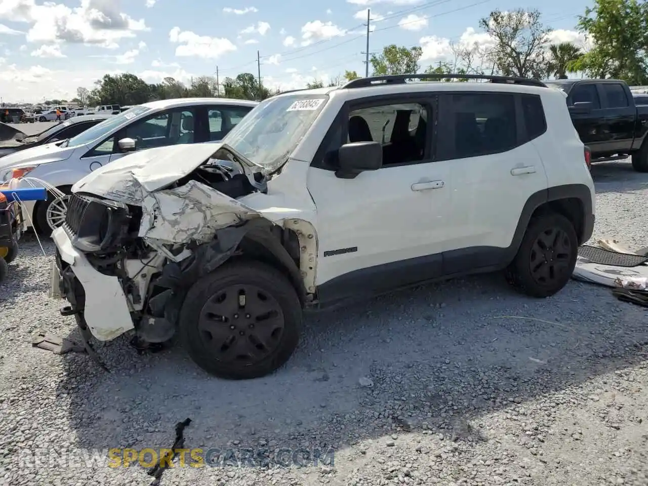 1 Photograph of a damaged car ZACNJDAB6MPM51716 JEEP RENEGADE 2021