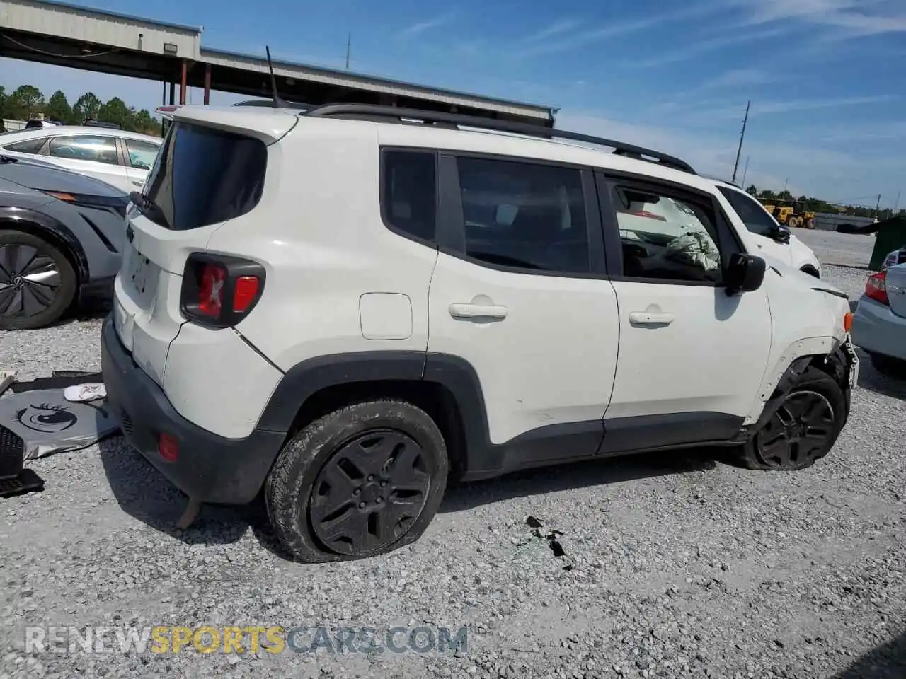 3 Photograph of a damaged car ZACNJDAB6MPM51716 JEEP RENEGADE 2021