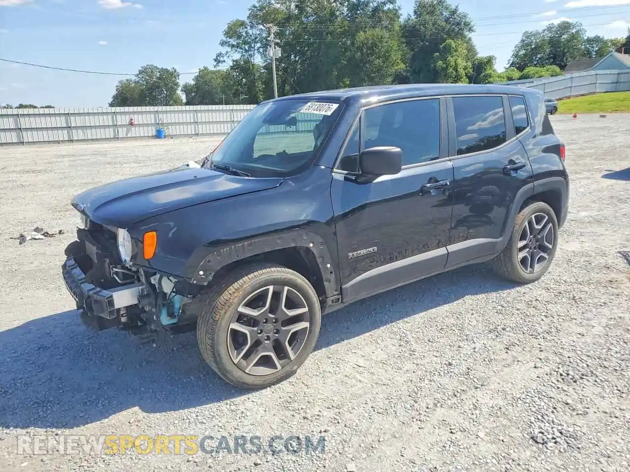 1 fotografías del automóvil dañado ZACNJDAB6MPM53501 JEEP RENEGADE 2021