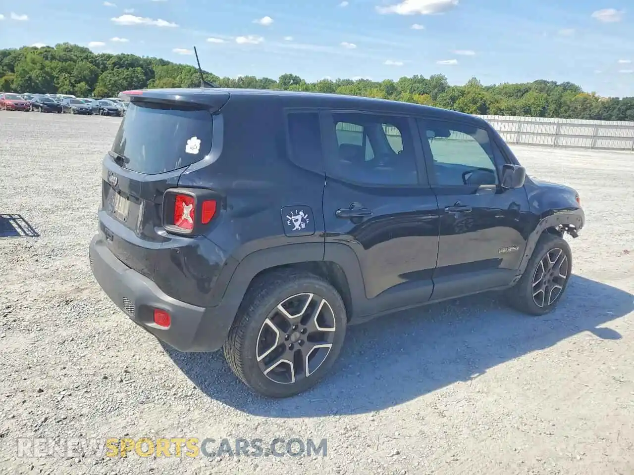 3 fotografías del automóvil dañado ZACNJDAB6MPM53501 JEEP RENEGADE 2021