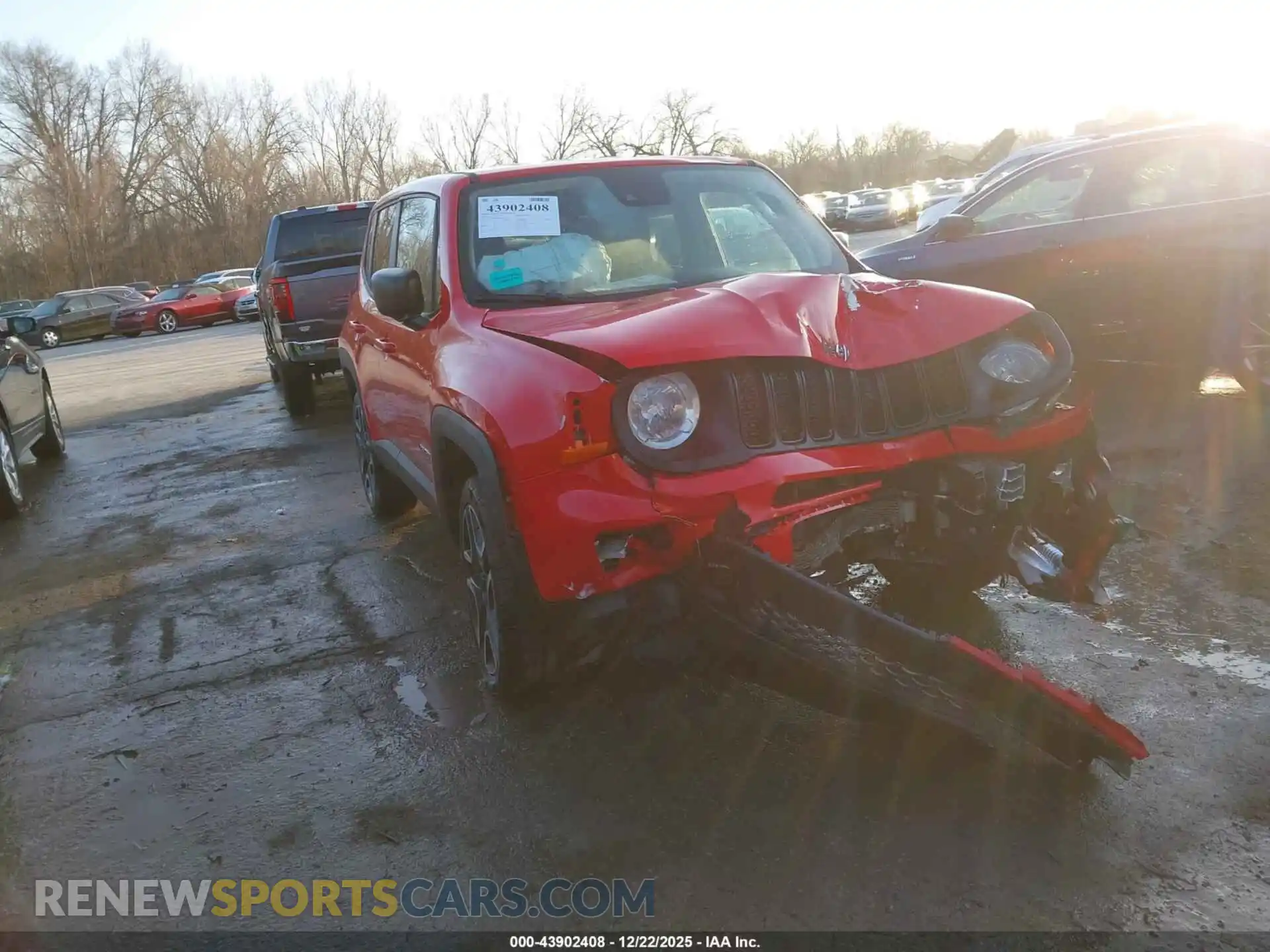 1 Photograph of a damaged car ZACNJDAB6MPM56544 JEEP RENEGADE 2021