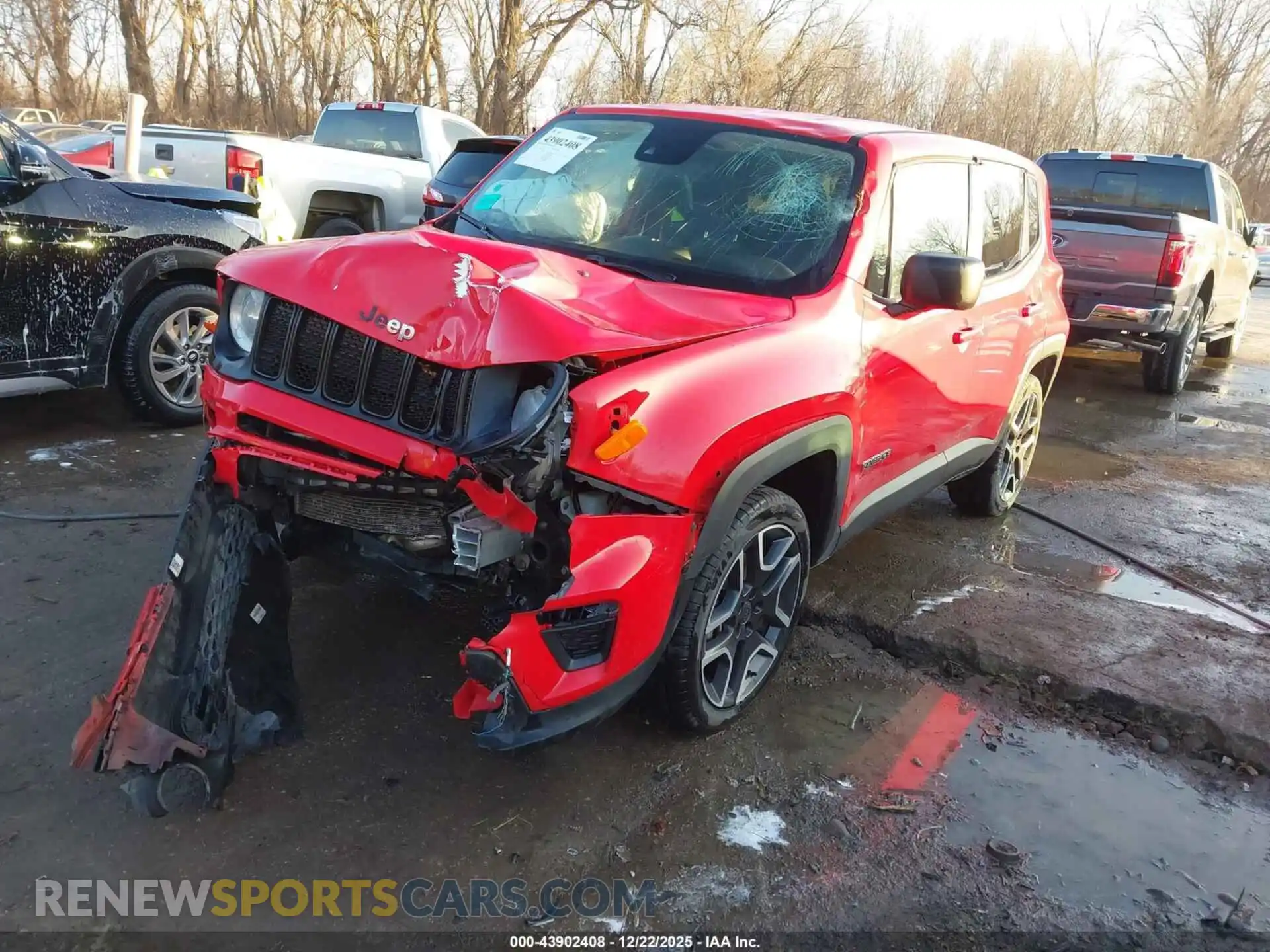 2 Photograph of a damaged car ZACNJDAB6MPM56544 JEEP RENEGADE 2021
