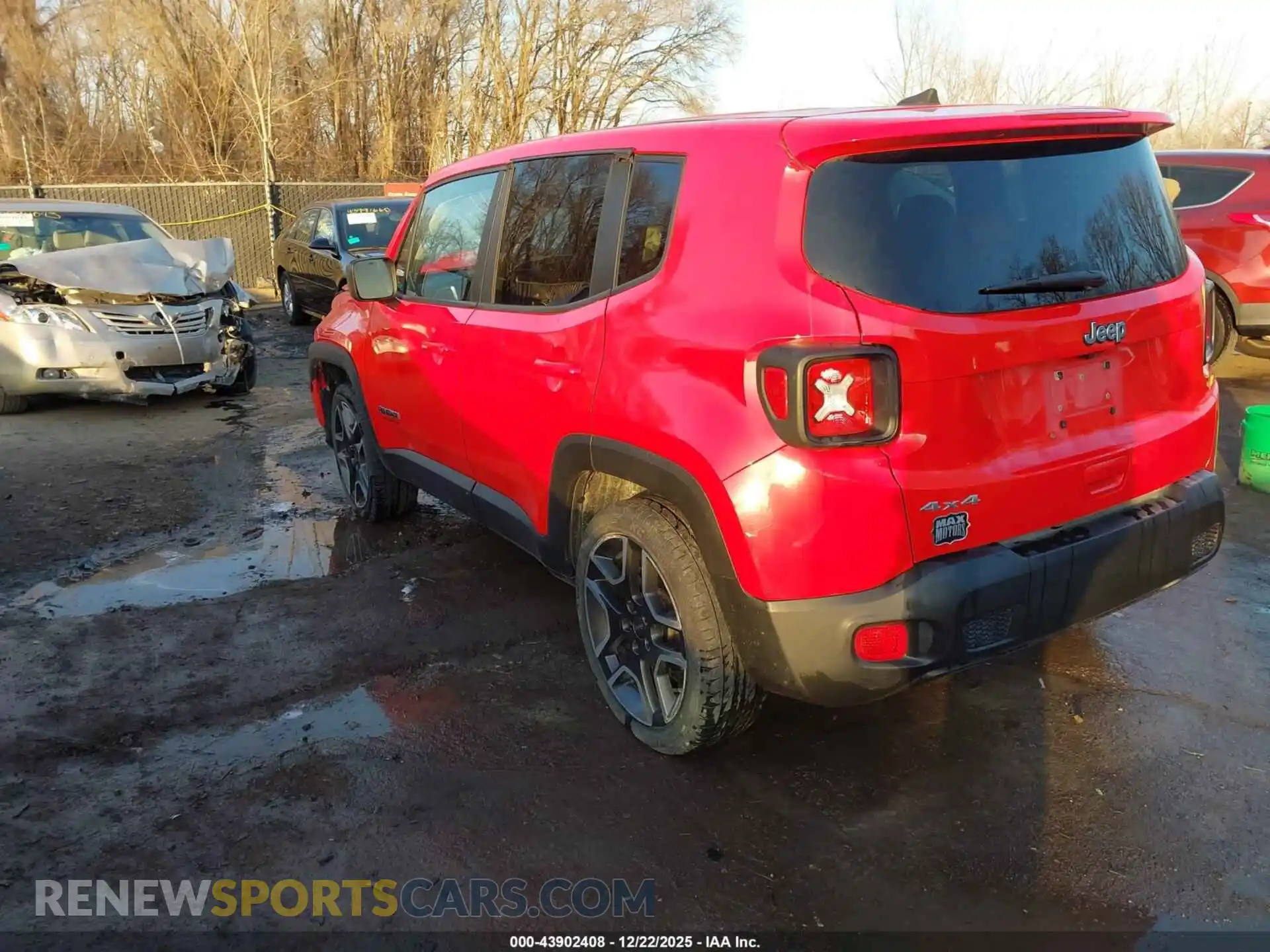3 Photograph of a damaged car ZACNJDAB6MPM56544 JEEP RENEGADE 2021