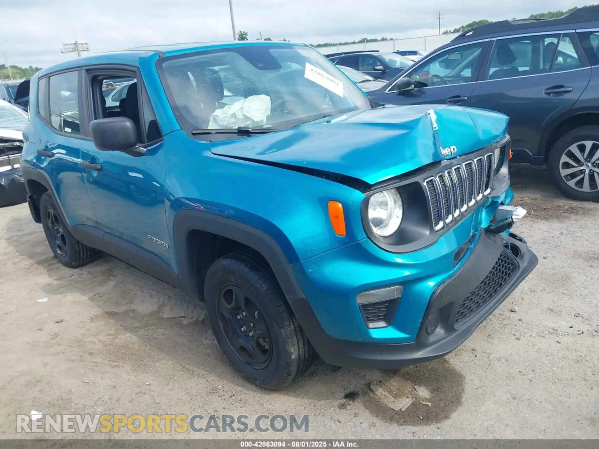 1 Photograph of a damaged car ZACNJDAB6MPN27631 JEEP RENEGADE 2021