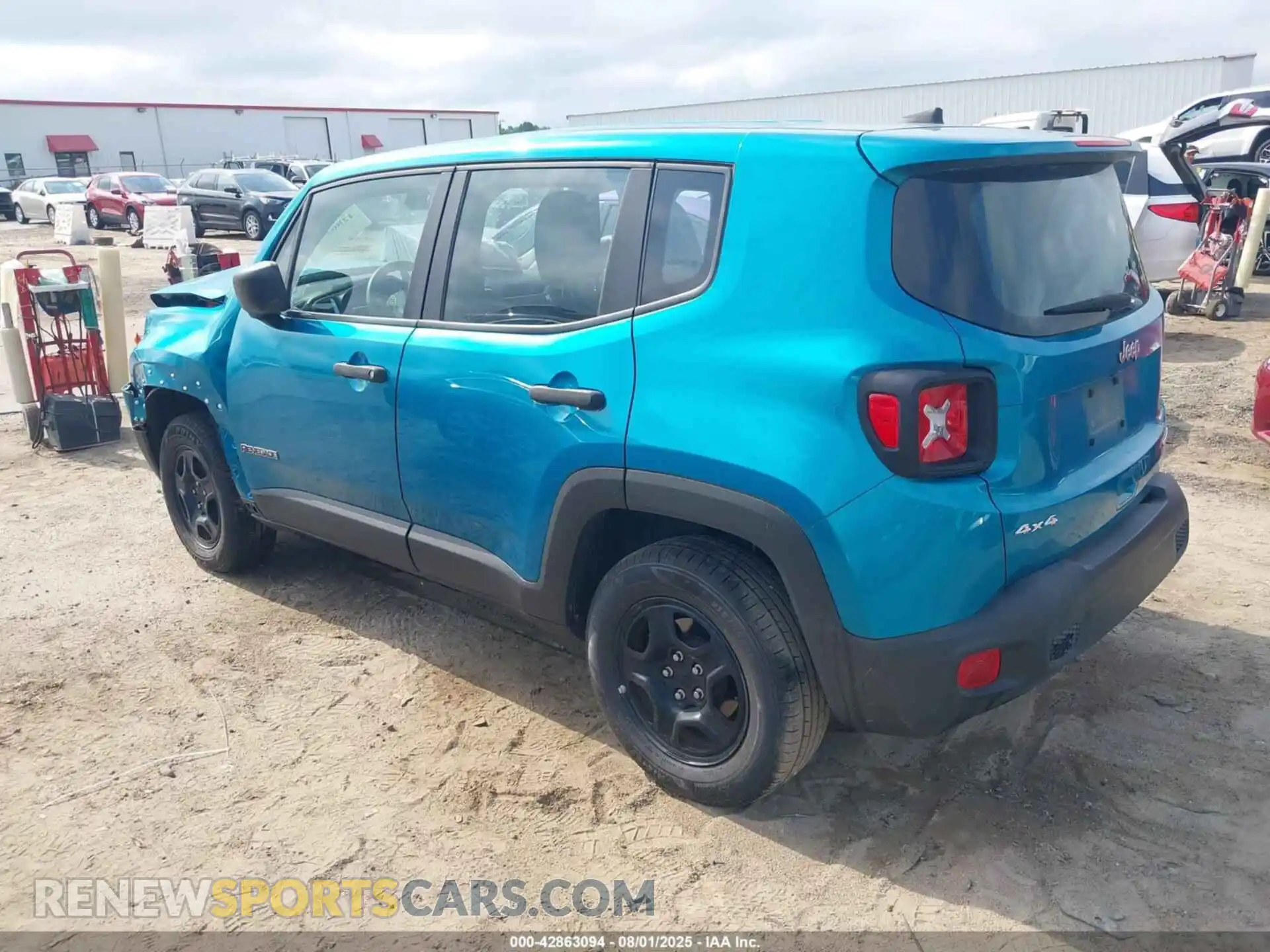 3 Photograph of a damaged car ZACNJDAB6MPN27631 JEEP RENEGADE 2021