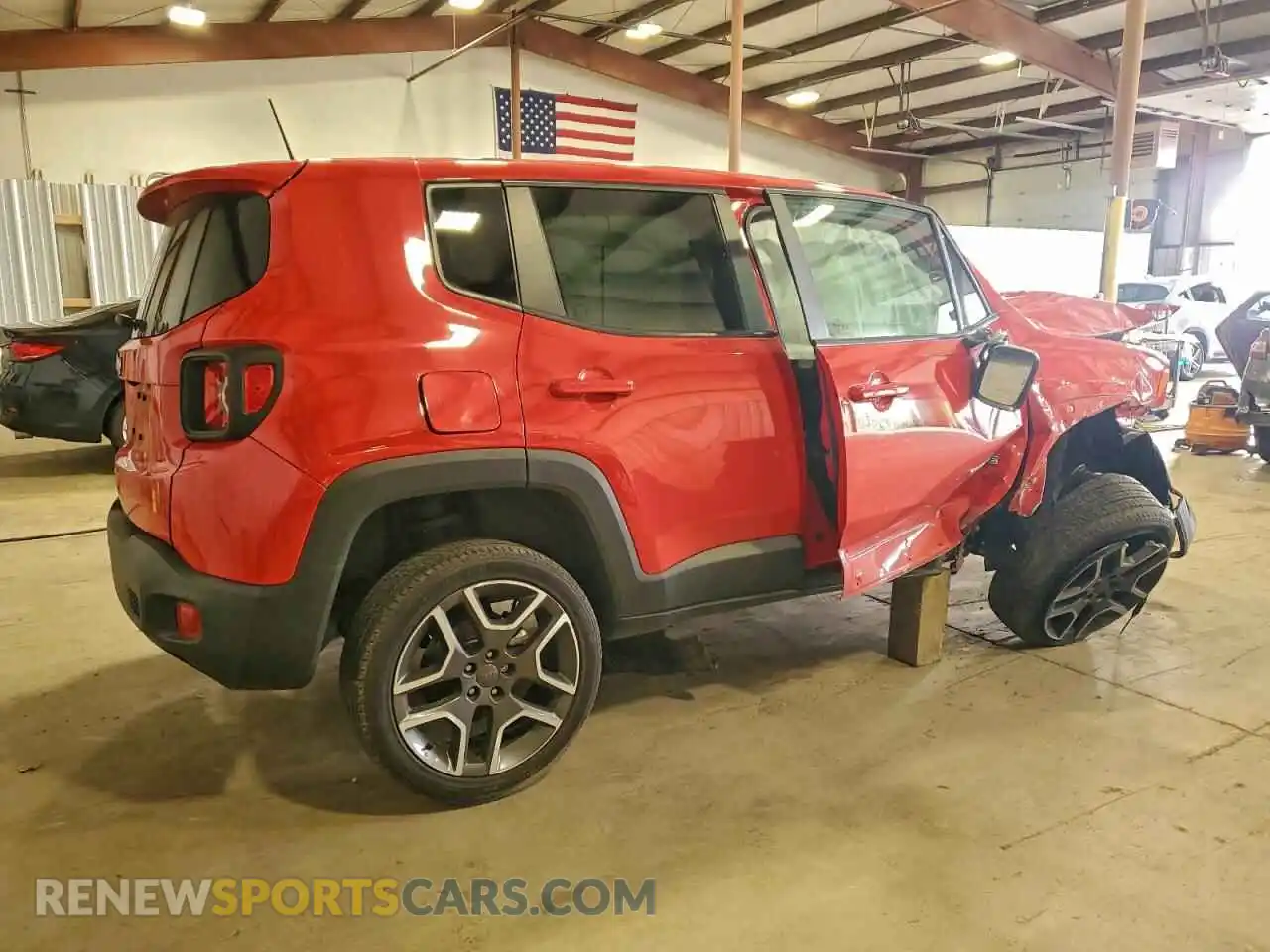 3 Photograph of a damaged car ZACNJDAB6MPN31159 JEEP RENEGADE 2021