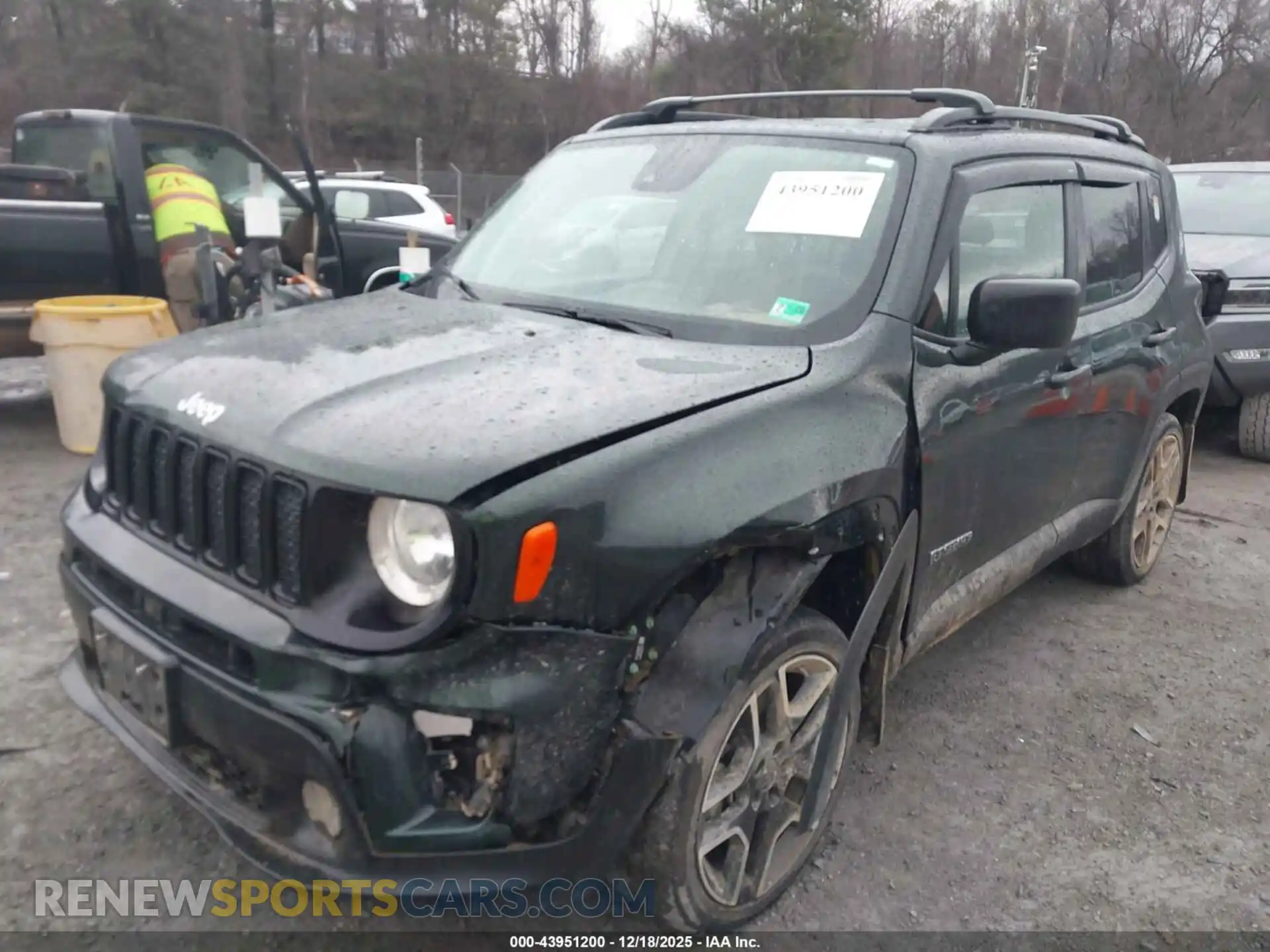 2 Photograph of a damaged car ZACNJDAB7MPM30857 JEEP RENEGADE 2021