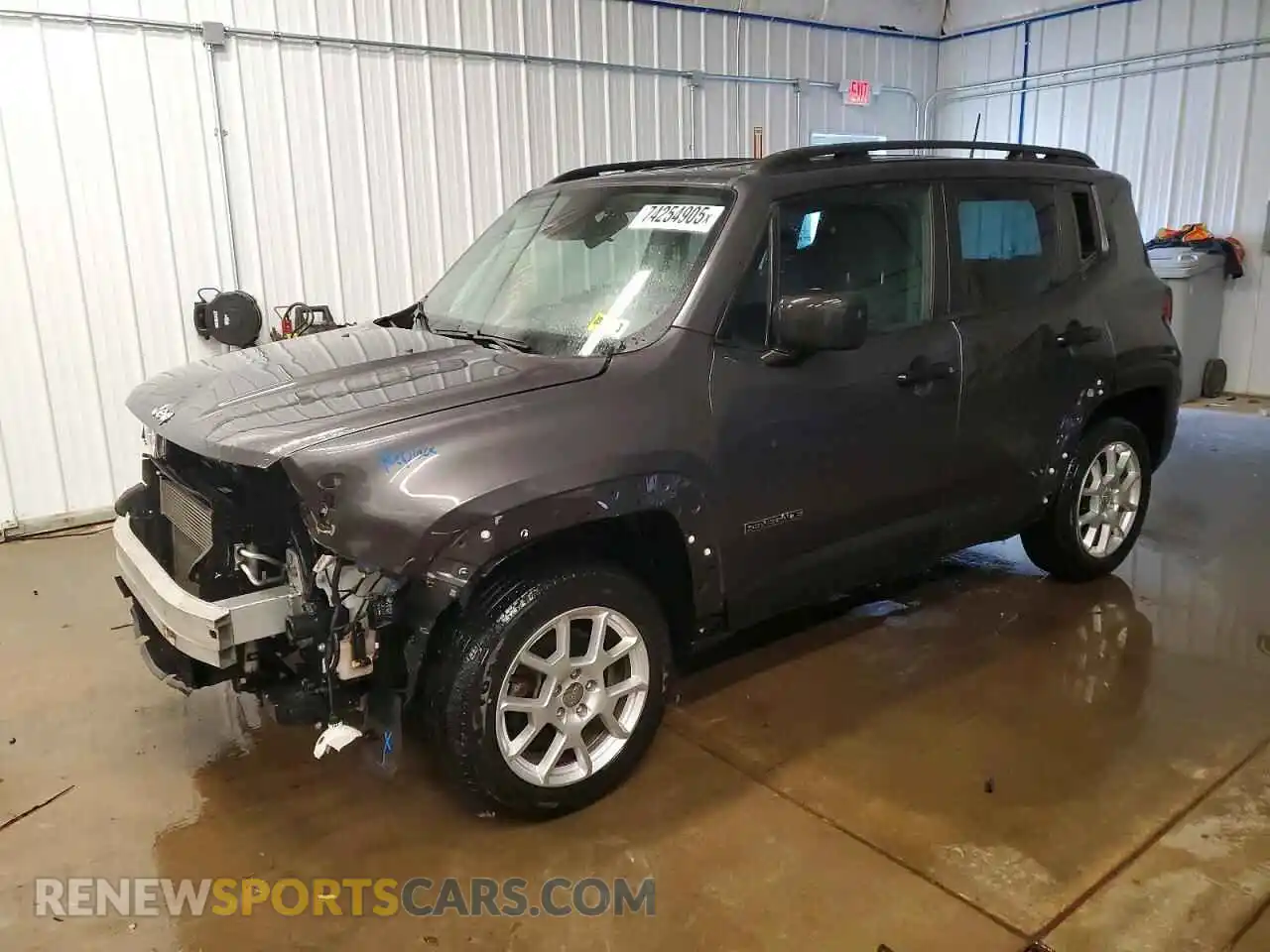 1 Photograph of a damaged car ZACNJDAB7MPN13351 JEEP RENEGADE 2021