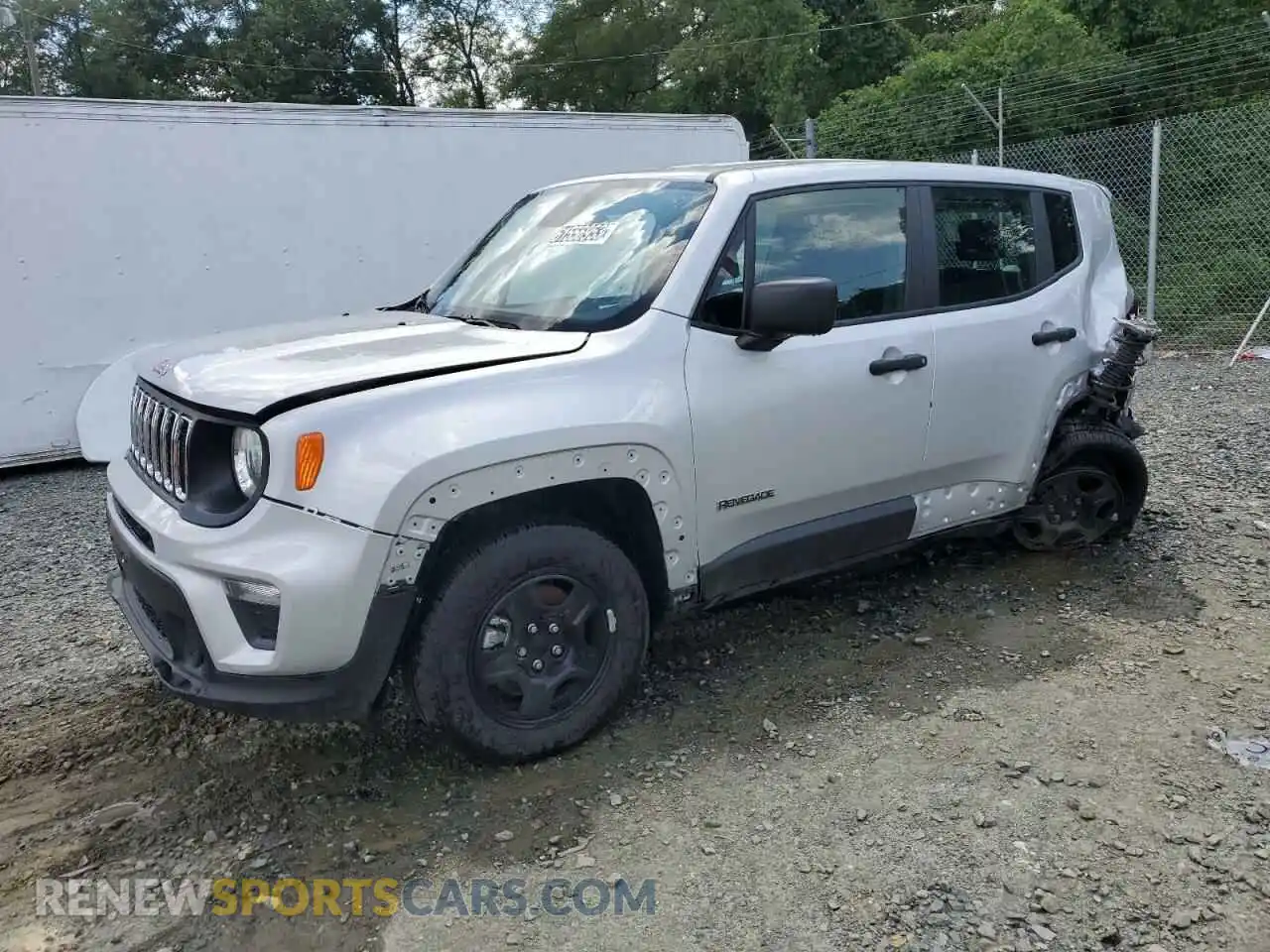1 Photograph of a damaged car ZACNJDAB7MPN21479 JEEP RENEGADE 2021