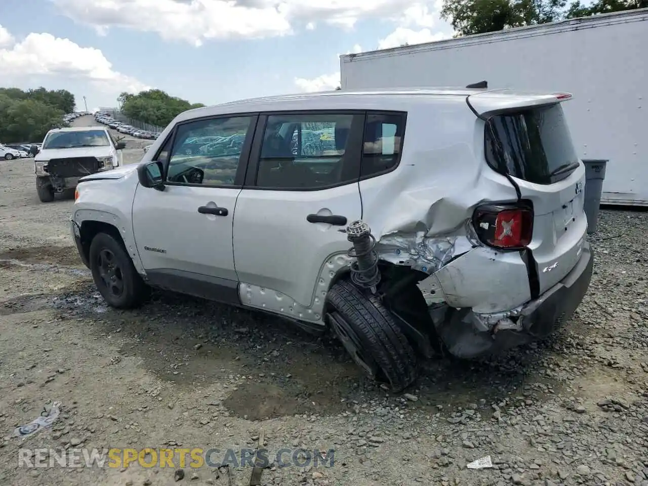 2 Photograph of a damaged car ZACNJDAB7MPN21479 JEEP RENEGADE 2021