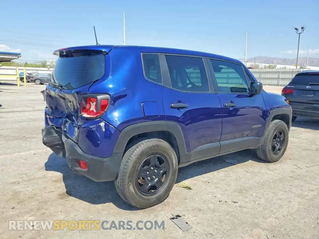 3 Фотография поврежденного автомобиля ZACNJDAB7MPN22423 JEEP RENEGADE 2021