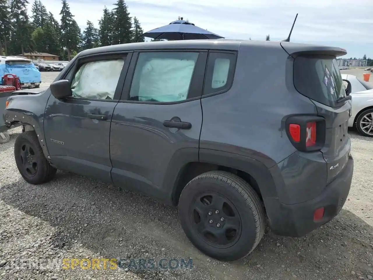 2 Photograph of a damaged car ZACNJDAB7MPN34684 JEEP RENEGADE 2021