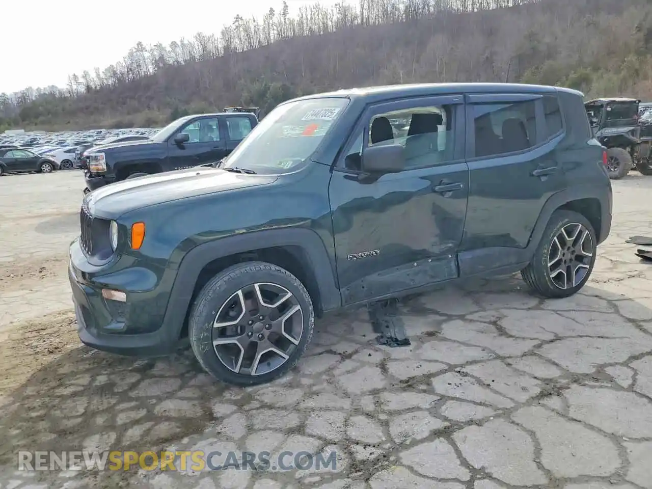 1 Photograph of a damaged car ZACNJDAB8MPM25215 JEEP RENEGADE 2021