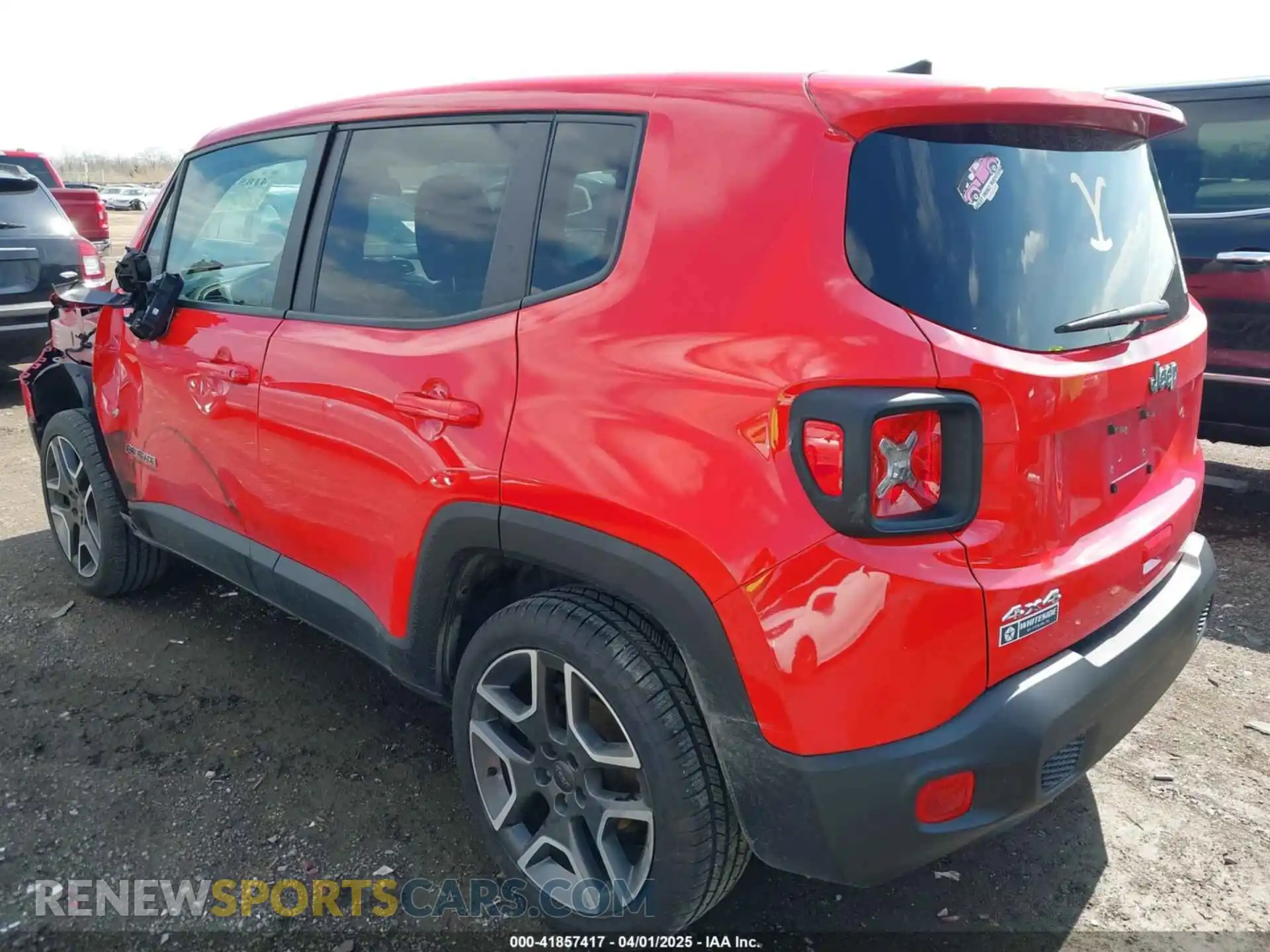 3 Photograph of a damaged car ZACNJDAB8MPM25697 JEEP RENEGADE 2021