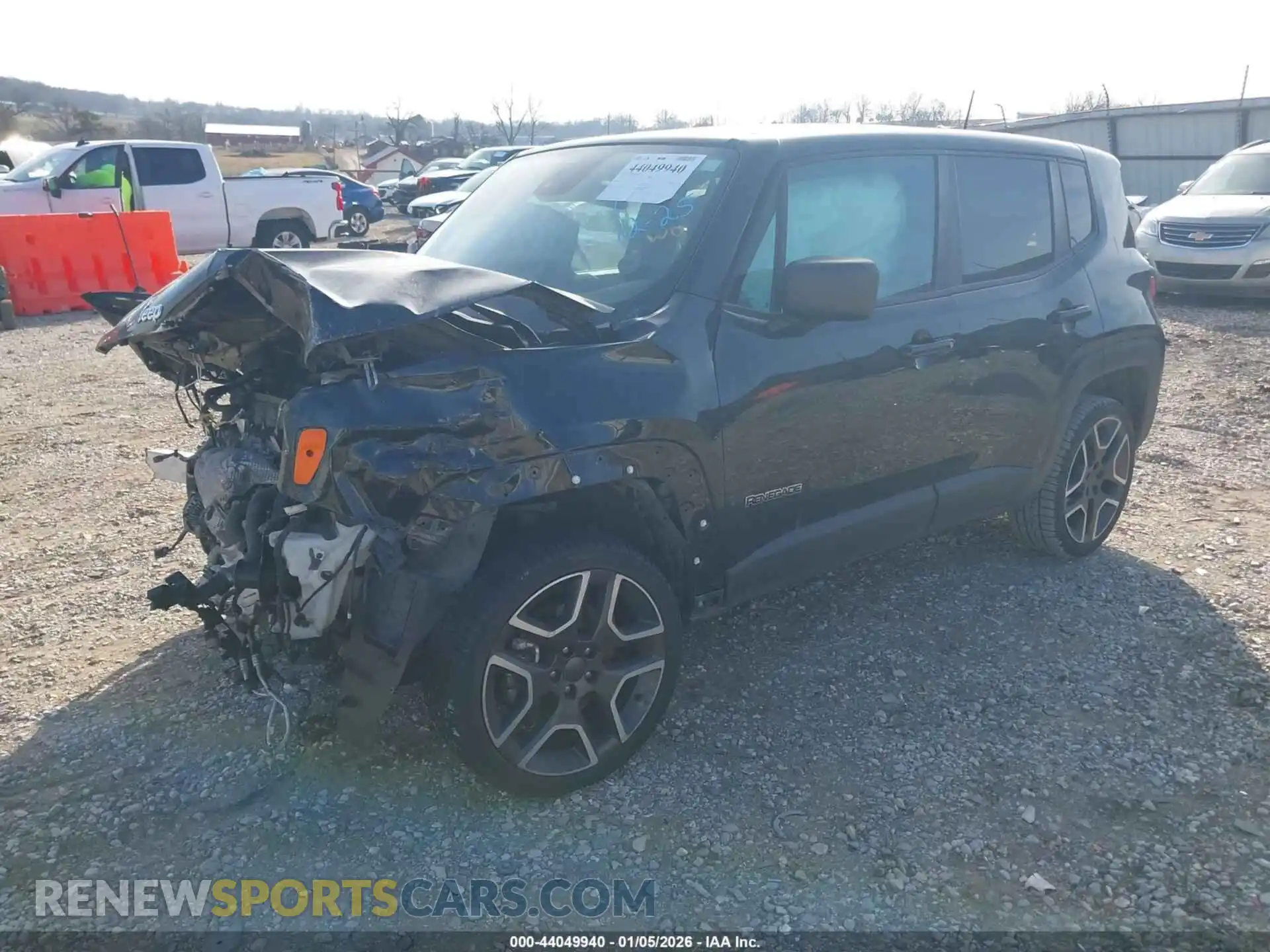 2 Photograph of a damaged car ZACNJDAB9MPN27834 JEEP RENEGADE 2021