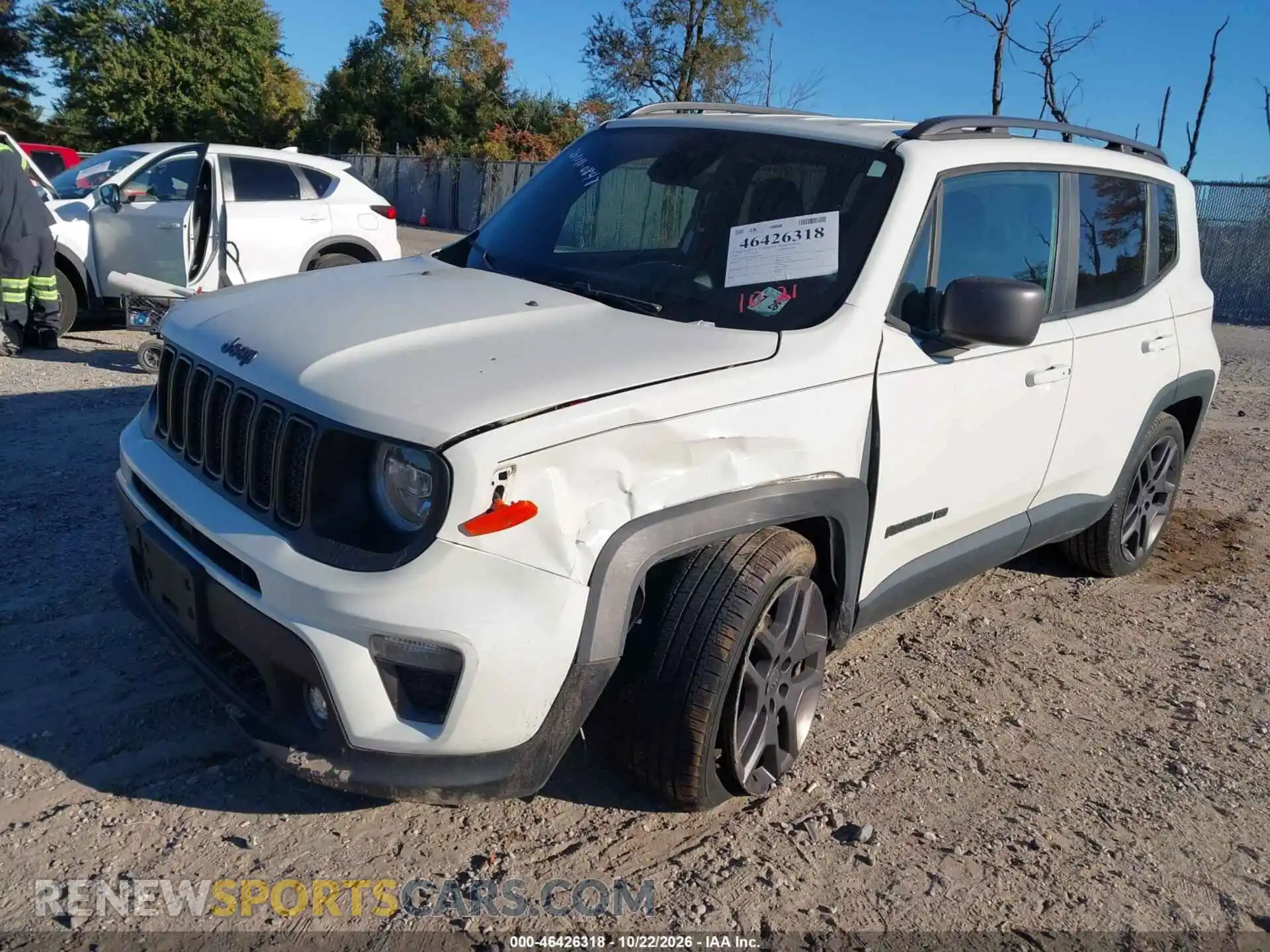 2 Photograph of a damaged car ZACNJDB10MPM67786 JEEP RENEGADE 2021