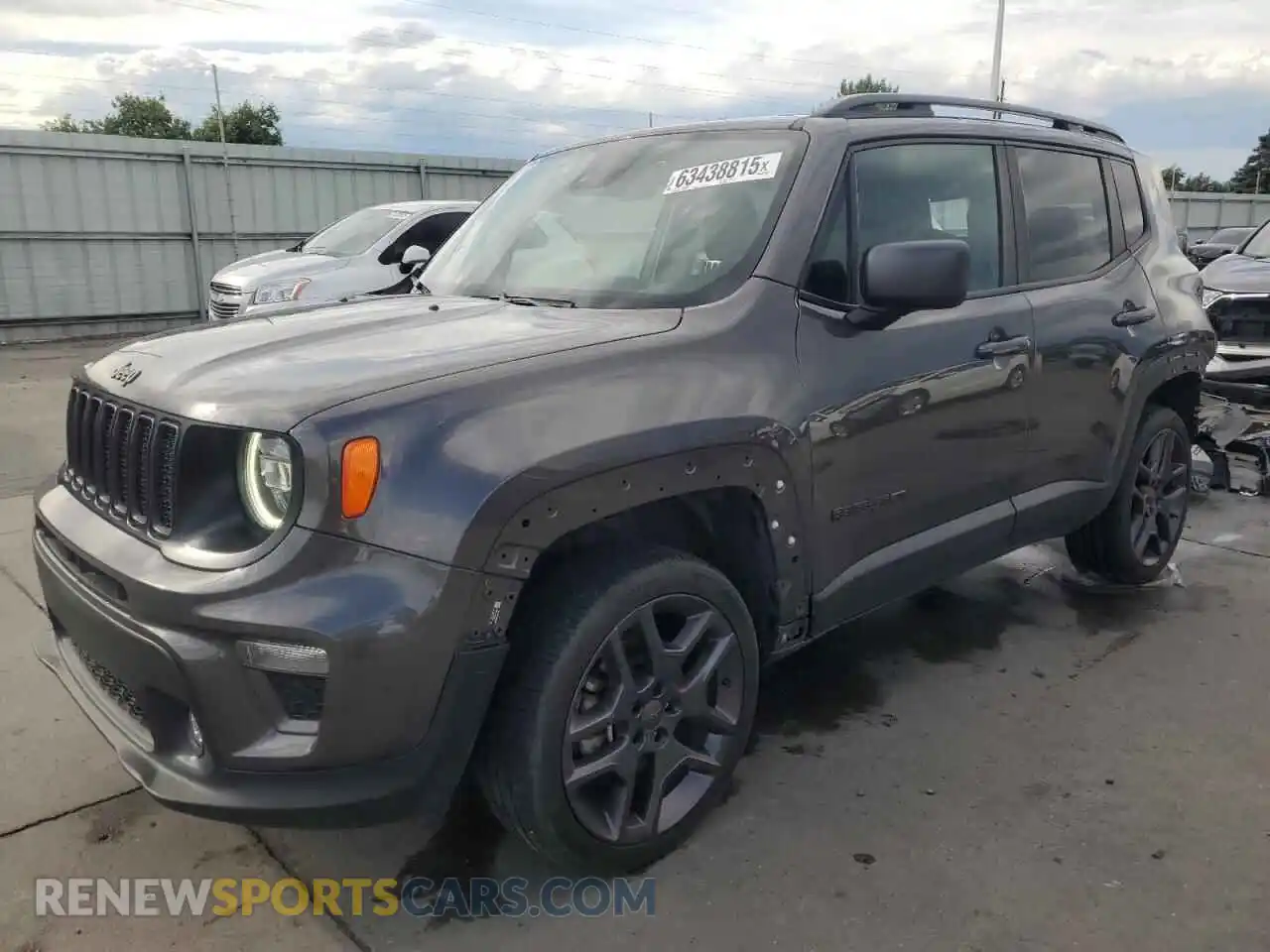 1 Photograph of a damaged car ZACNJDB11MPM52651 JEEP RENEGADE 2021