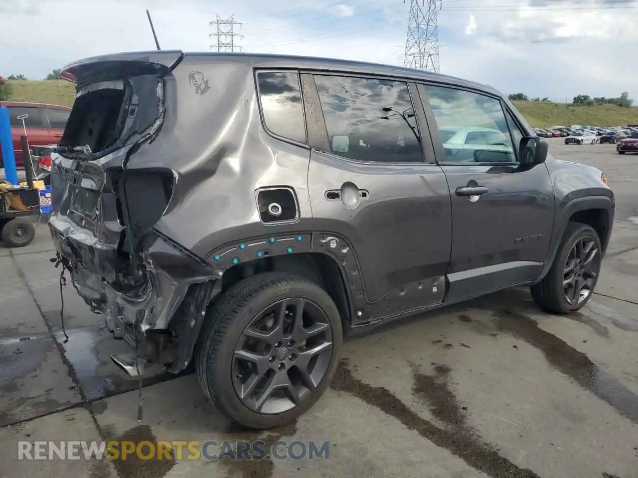 3 Photograph of a damaged car ZACNJDB11MPM52651 JEEP RENEGADE 2021