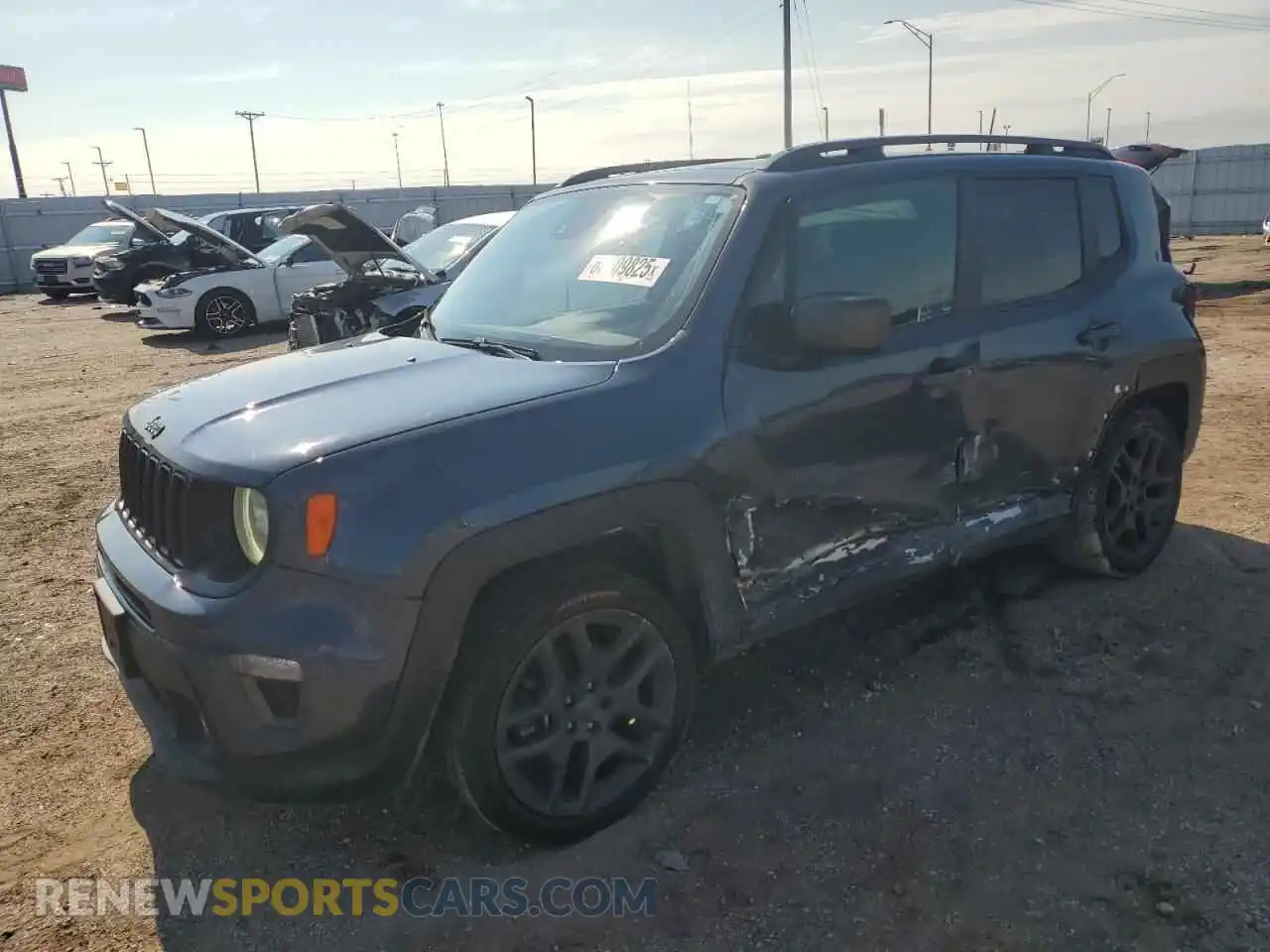 1 Photograph of a damaged car ZACNJDB13MPM80337 JEEP RENEGADE 2021