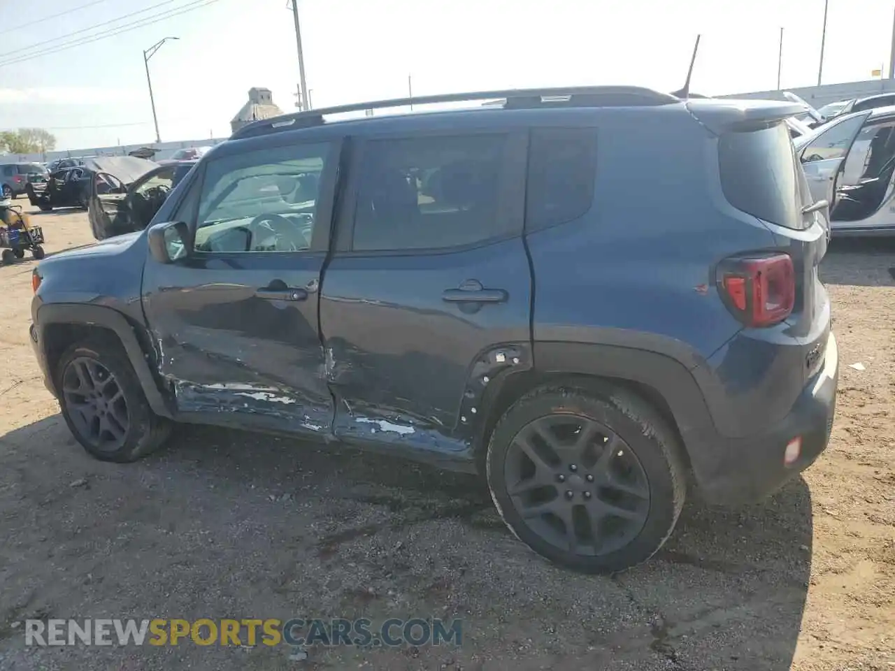 2 Photograph of a damaged car ZACNJDB13MPM80337 JEEP RENEGADE 2021