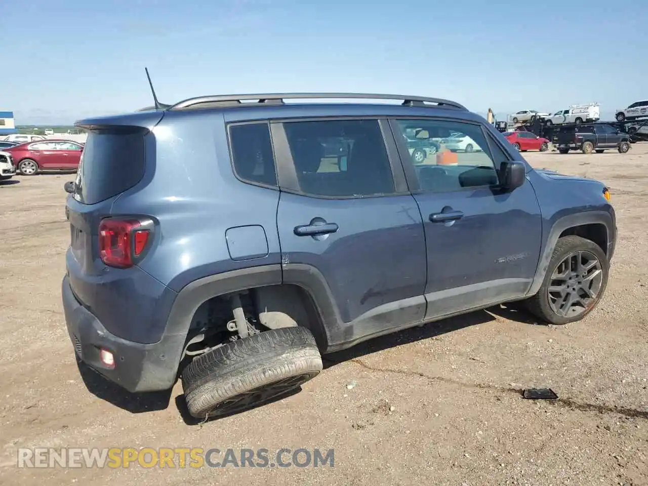 3 Photograph of a damaged car ZACNJDB13MPM80337 JEEP RENEGADE 2021