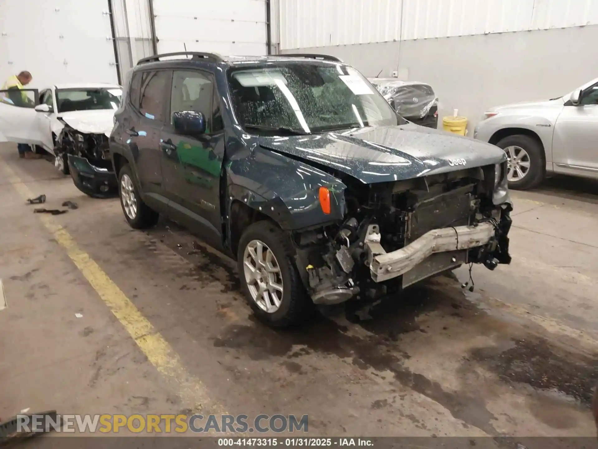 1 Photograph of a damaged car ZACNJDB15MPM41197 JEEP RENEGADE 2021