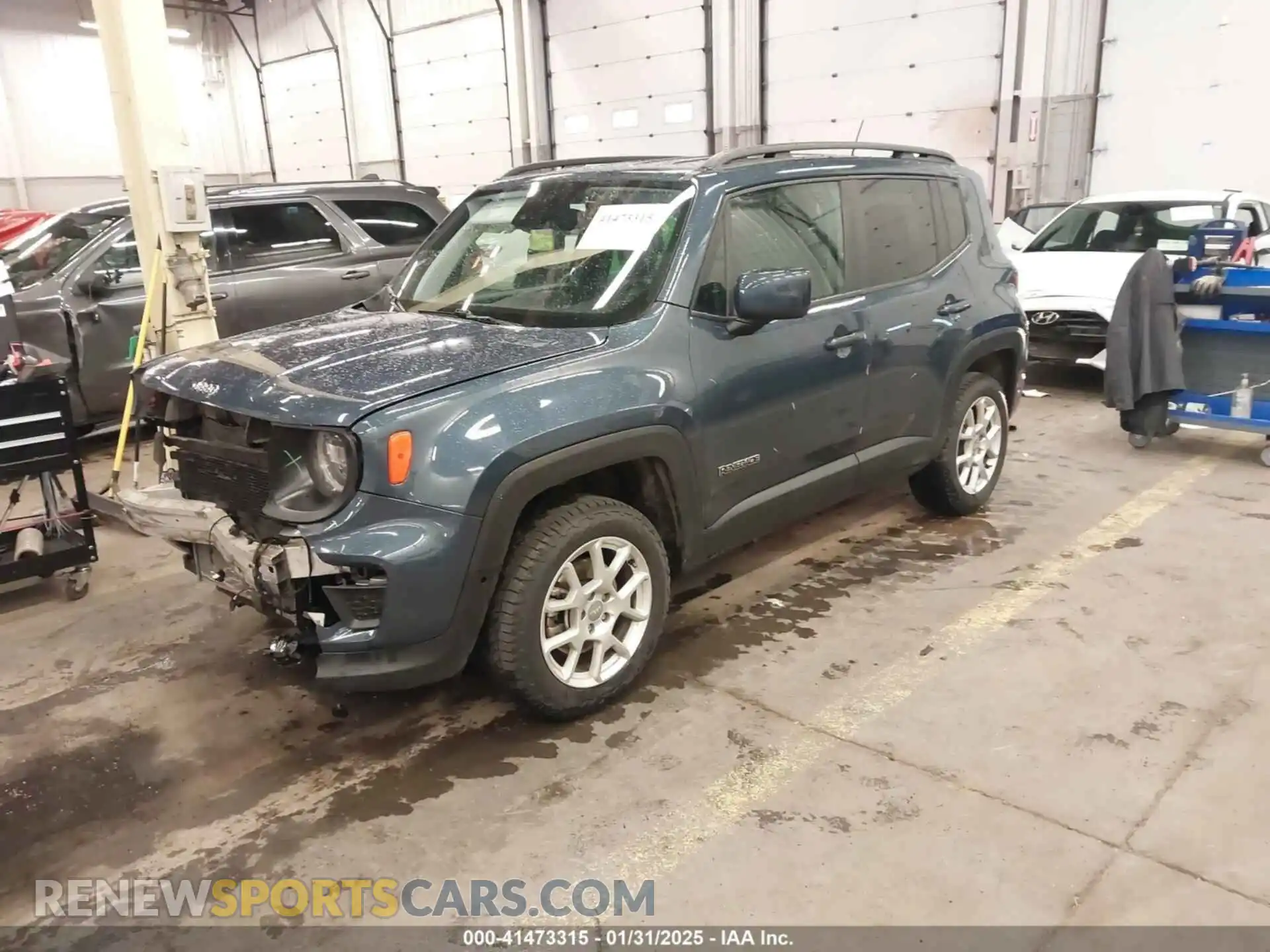 2 Photograph of a damaged car ZACNJDB15MPM41197 JEEP RENEGADE 2021