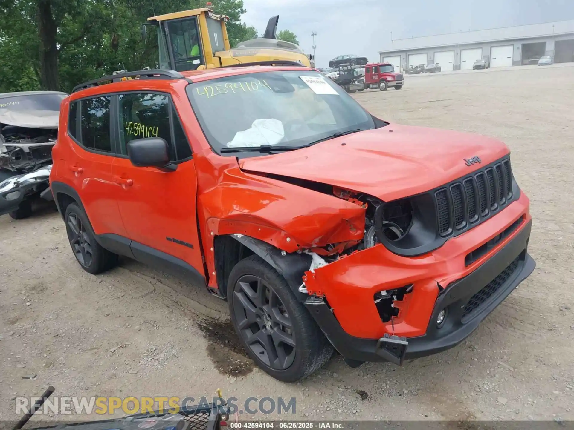 1 fotografías del automóvil dañado ZACNJDB19MPM47066 JEEP RENEGADE 2021