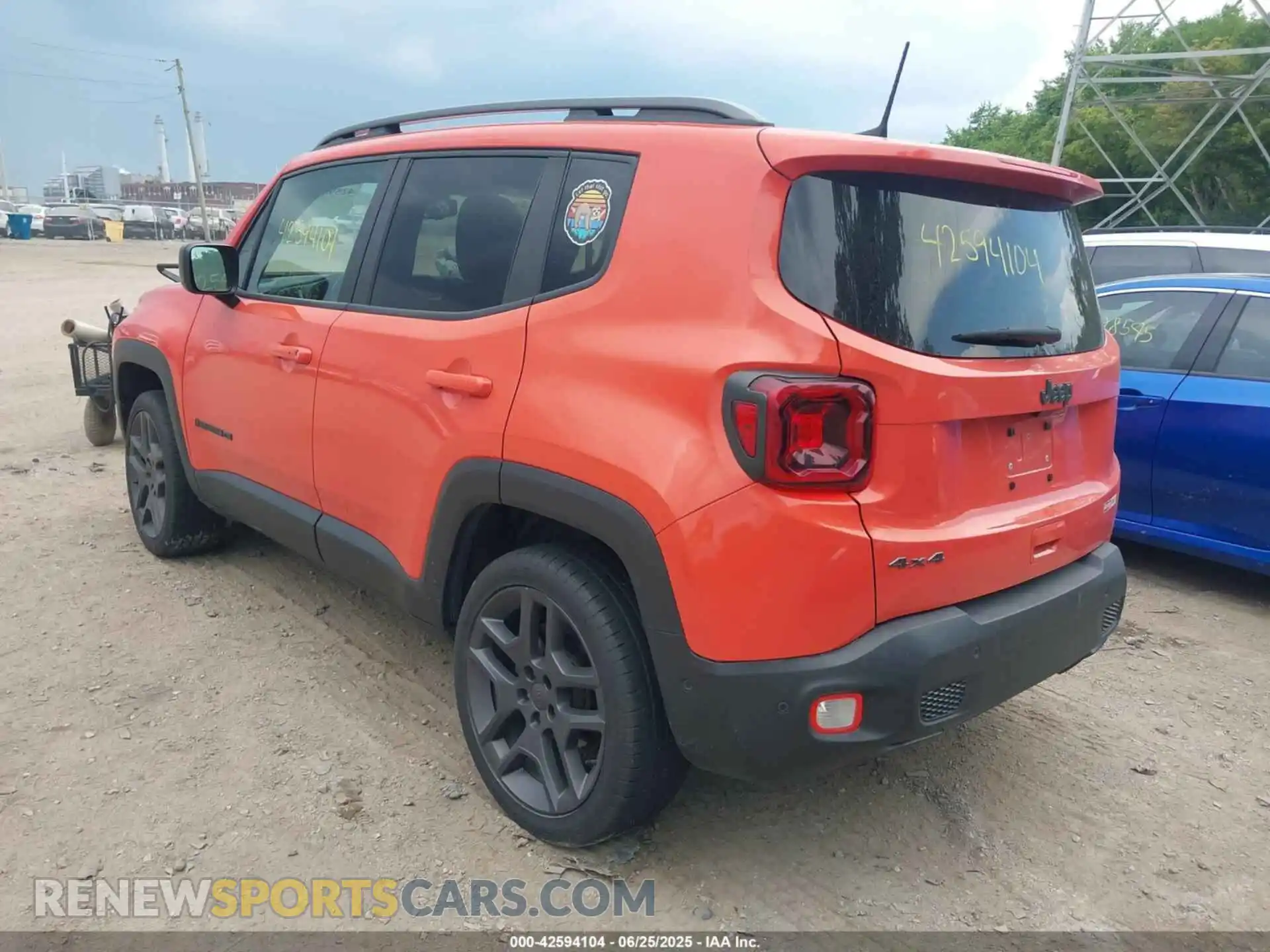 3 fotografías del automóvil dañado ZACNJDB19MPM47066 JEEP RENEGADE 2021