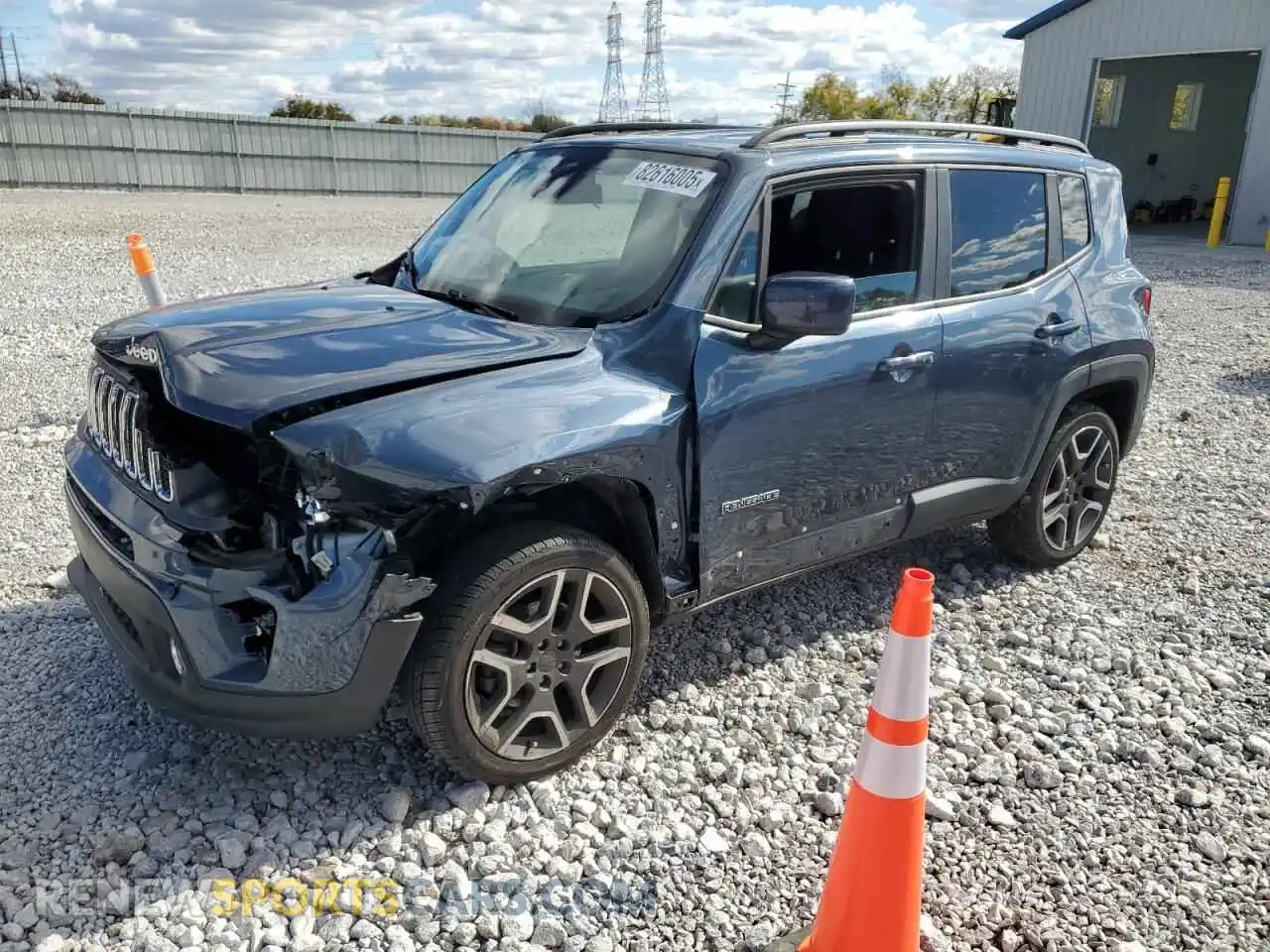 1 Photograph of a damaged car ZACNJDBB0MPM39320 JEEP RENEGADE 2021
