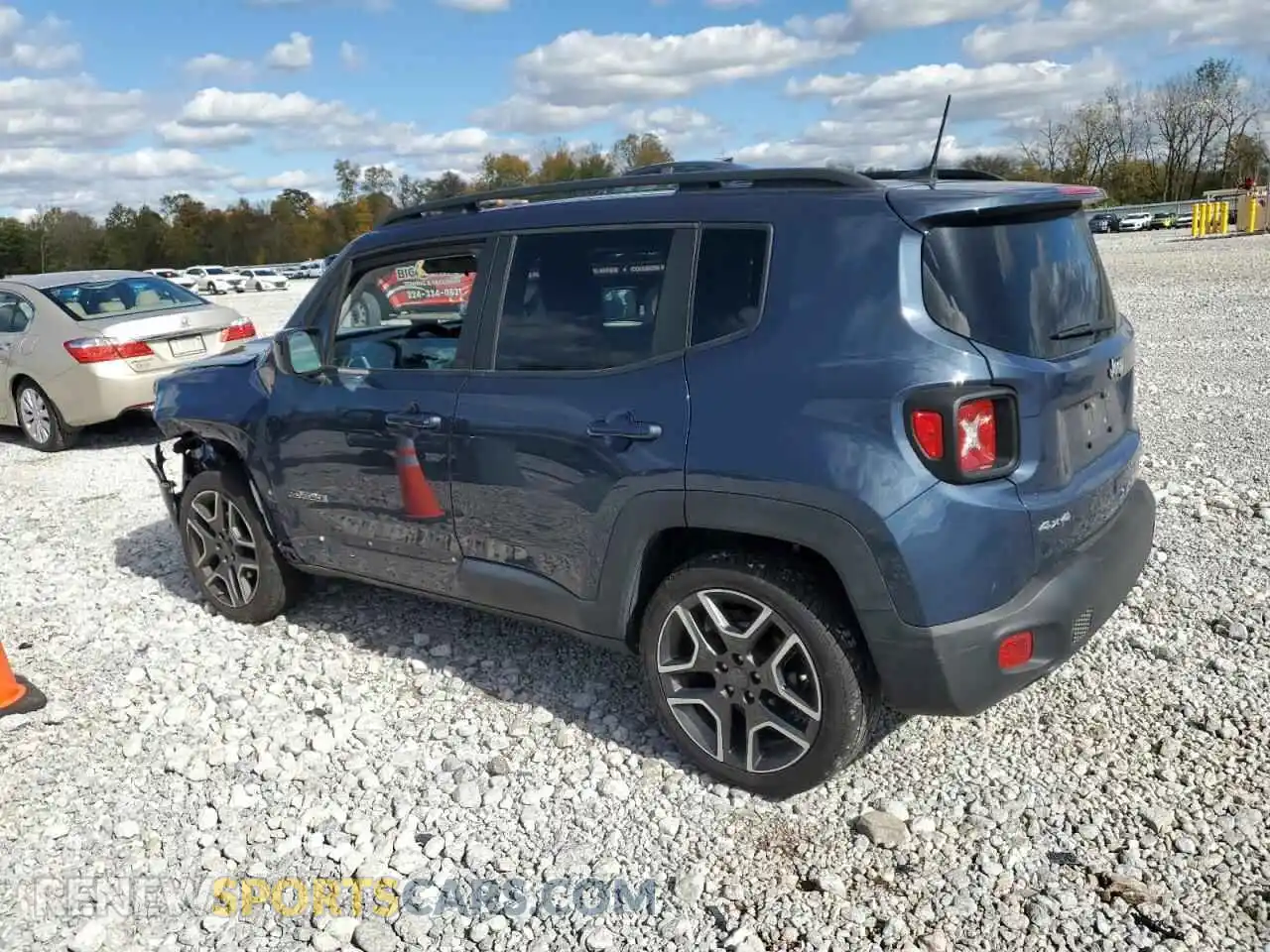 2 Photograph of a damaged car ZACNJDBB0MPM39320 JEEP RENEGADE 2021