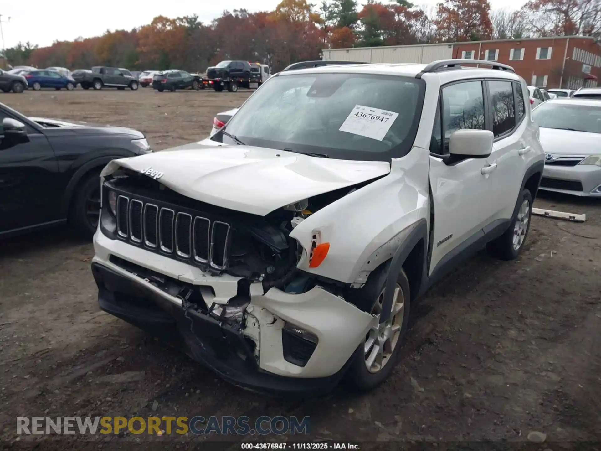 2 Photograph of a damaged car ZACNJDBB0MPM45716 JEEP RENEGADE 2021