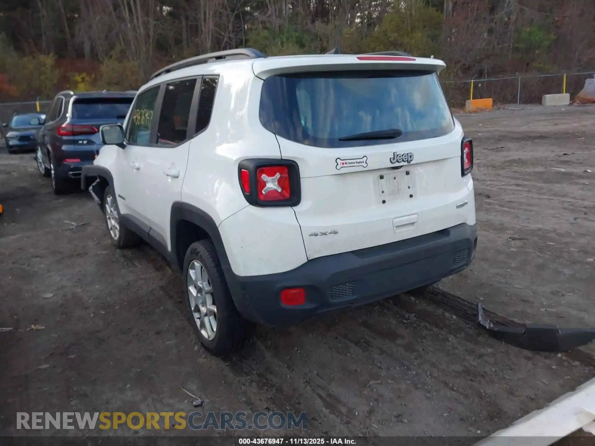 3 Photograph of a damaged car ZACNJDBB0MPM45716 JEEP RENEGADE 2021