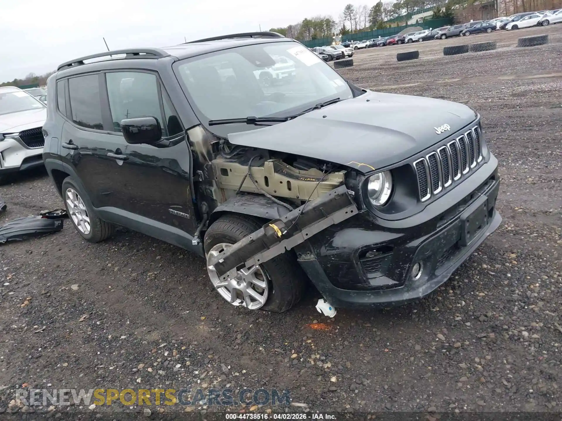 1 Photograph of a damaged car ZACNJDBB0MPM75427 JEEP RENEGADE 2021
